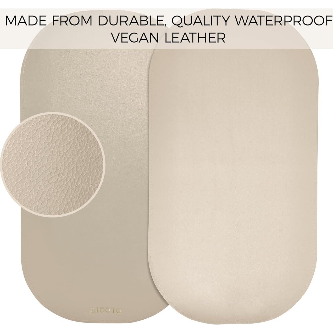 Almohadilla Portátil para Cambiar Bebés ZICOTOs Beige - Impermeable y Lavable