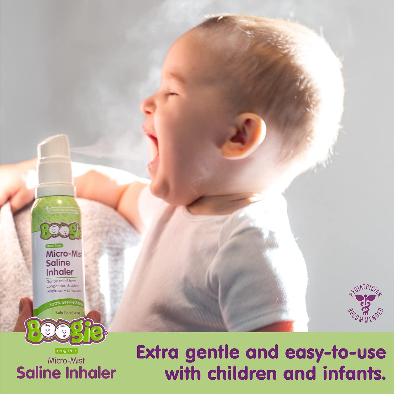 Inhalador Salino Boogie Micro-Mist 48 g - Alivio Congestión Nasal