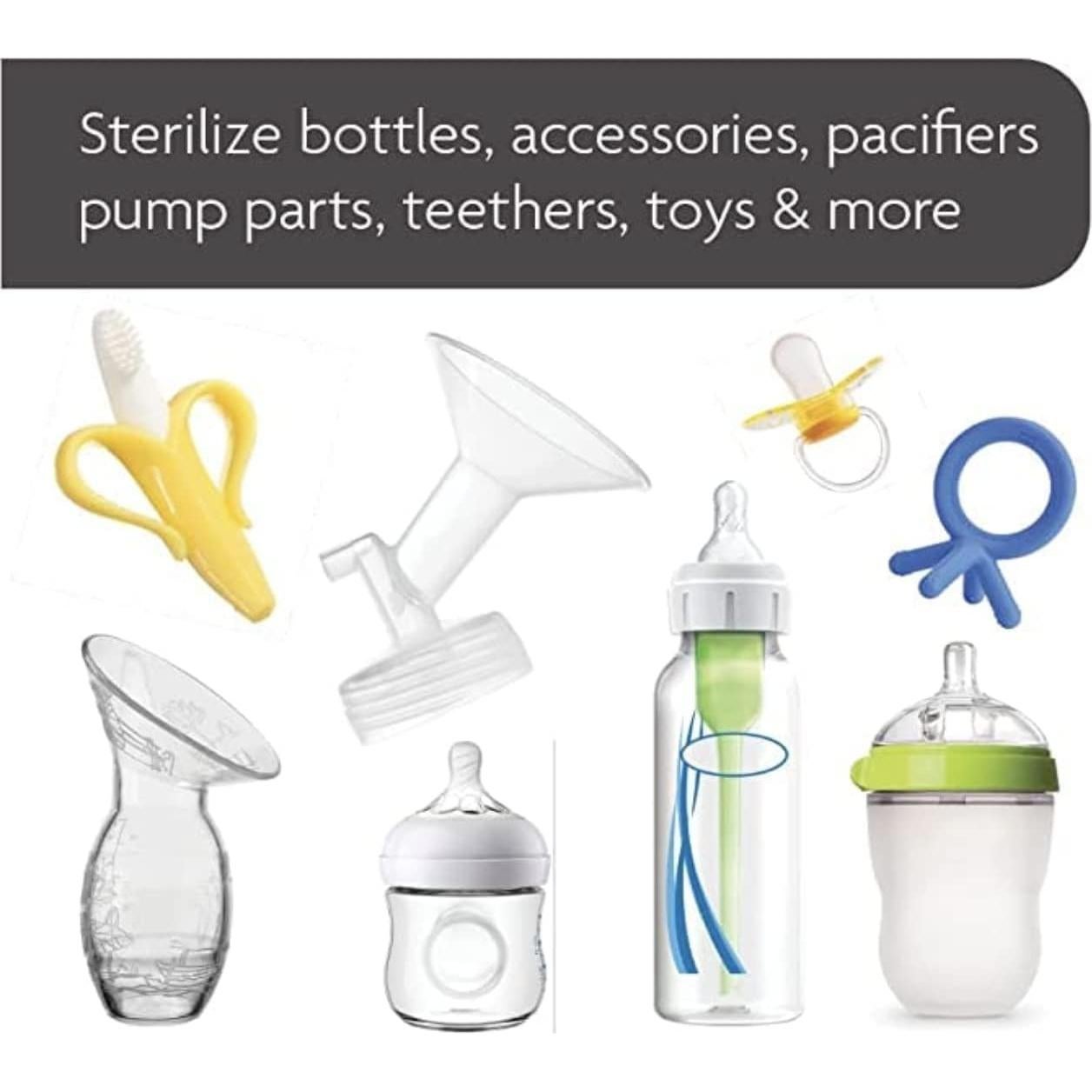 Esterilizador Eléctrico Baby Brezza 4 en 1 para Biberones