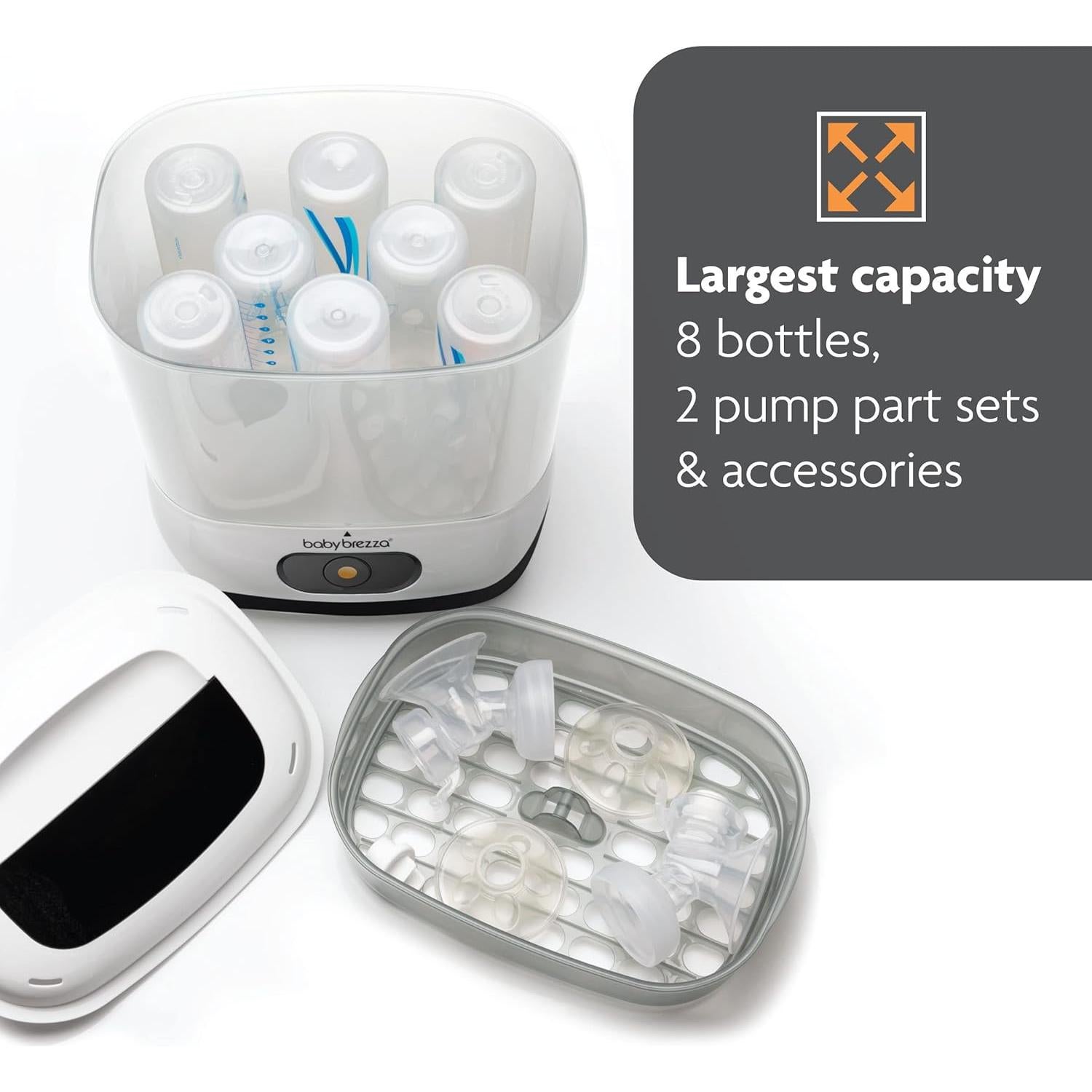 Esterilizador Eléctrico Baby Brezza 4 en 1 para Biberones