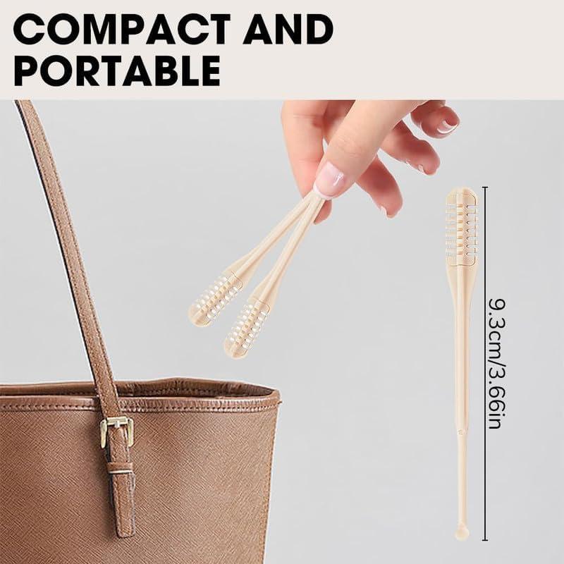 Cortador de Vello Nasal 2-en-1 Yilia, Manual 360° con Limpiador