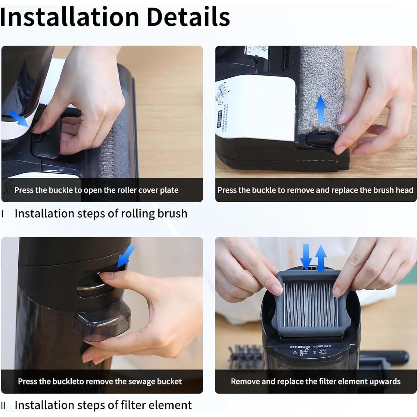 Filtros de Reemplazo HEPA Keluke para Tineco iFloor 3 y S5 - Paquete de 4