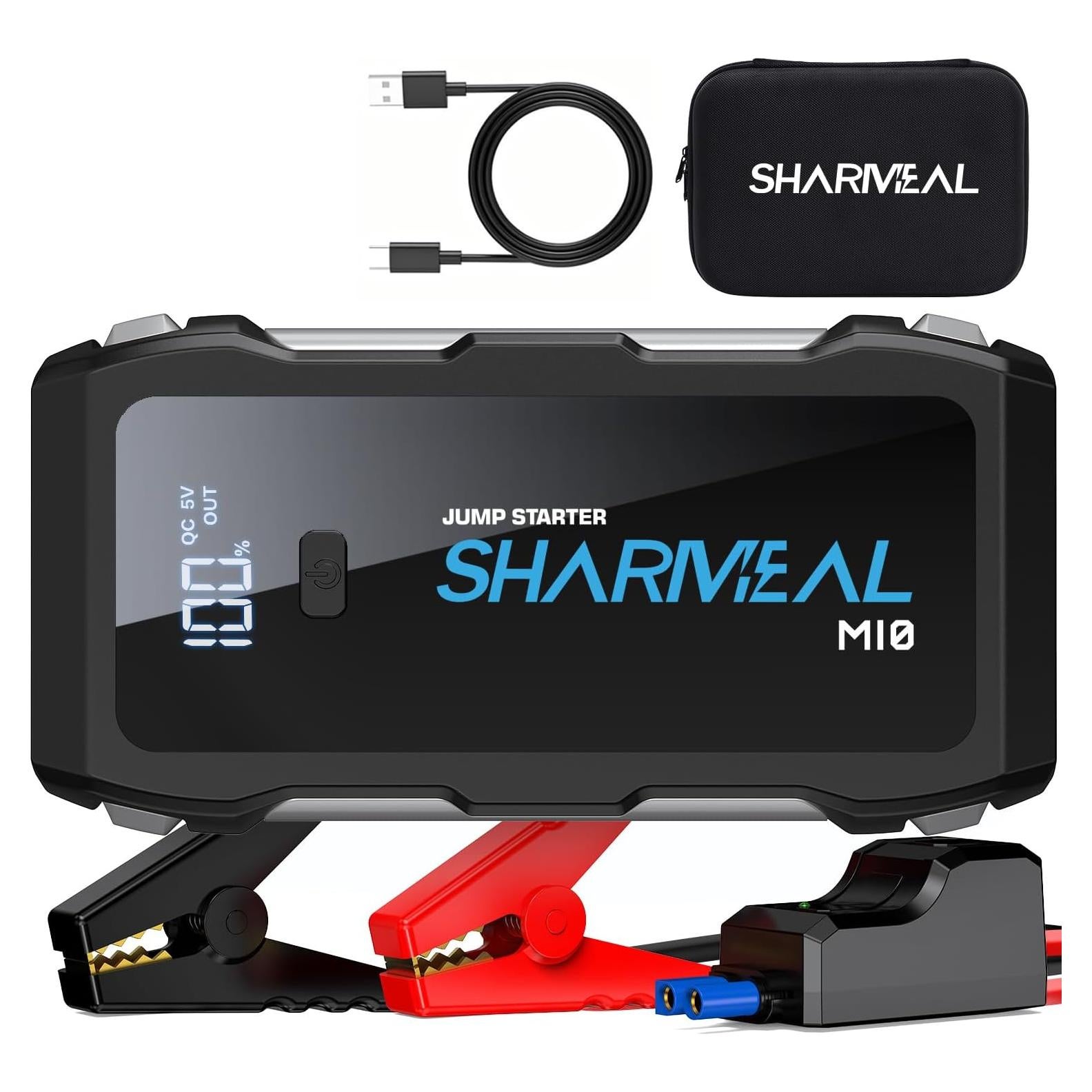 Arrancador de Batería Sharmeal M10-HH-5000A 12V 5000A USB
