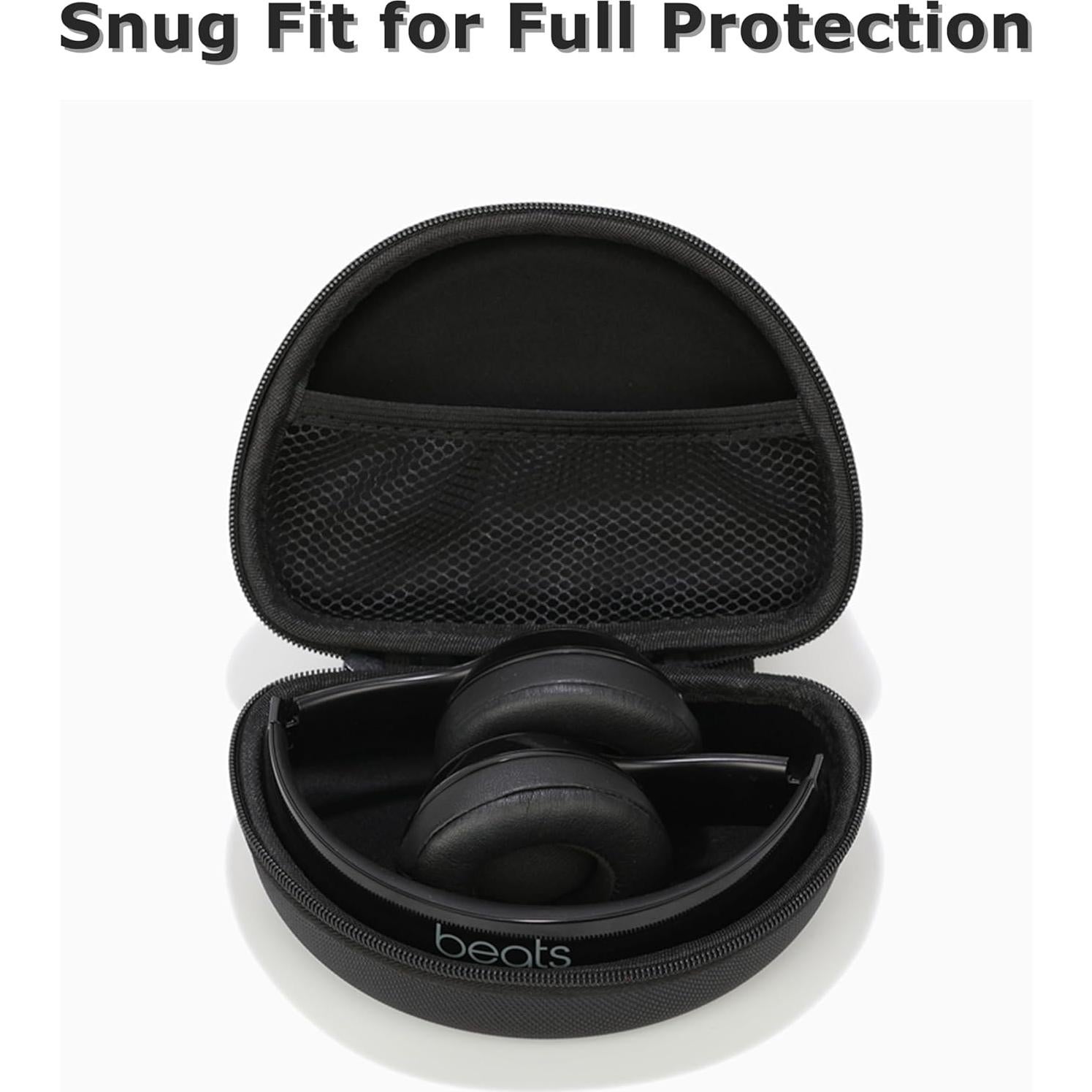 Funda Dura Ginsco para Auriculares Beats Solo 2/3/4 - Negro