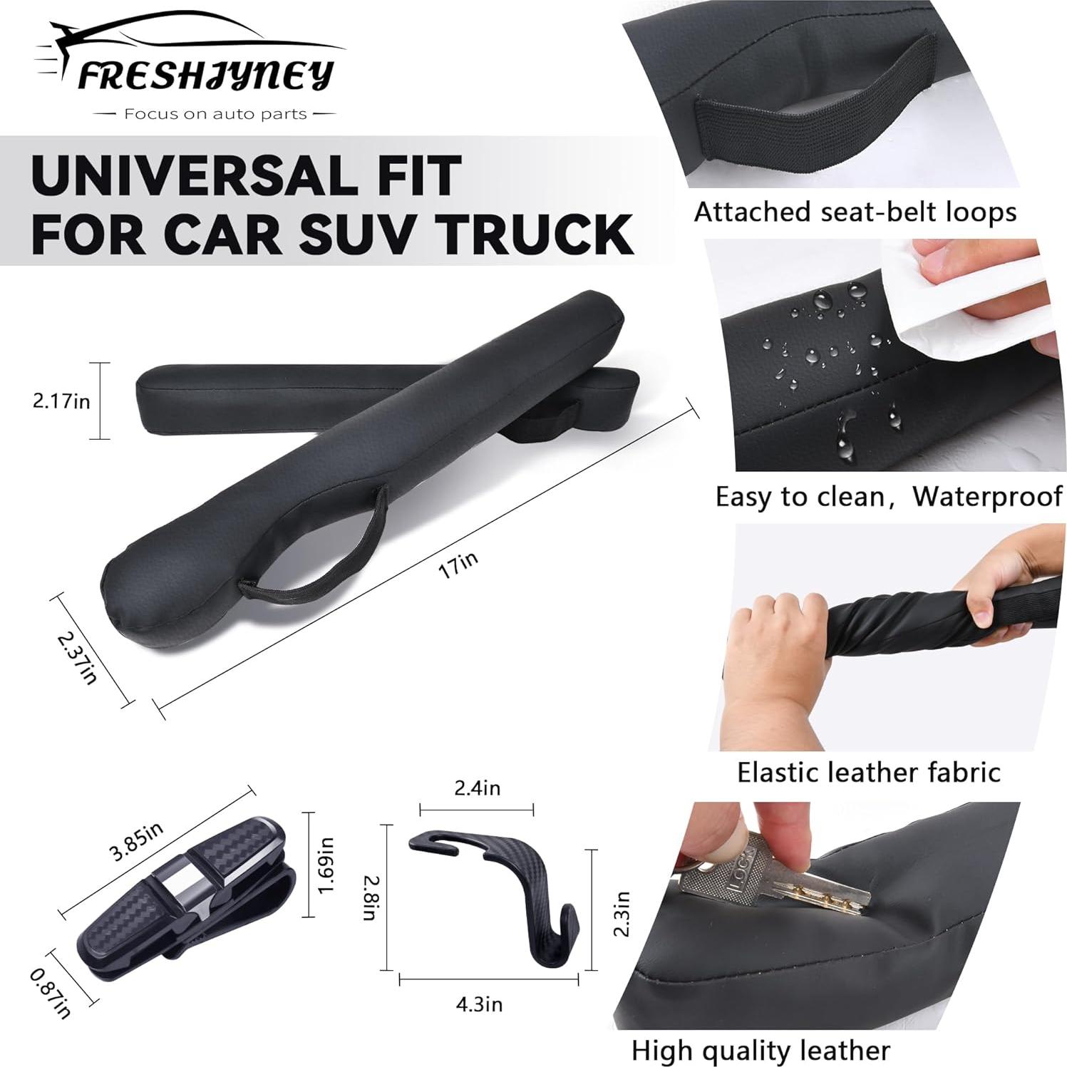 Relleno Espacio entre Asientos FreshJyney FJ01 Negro Universal