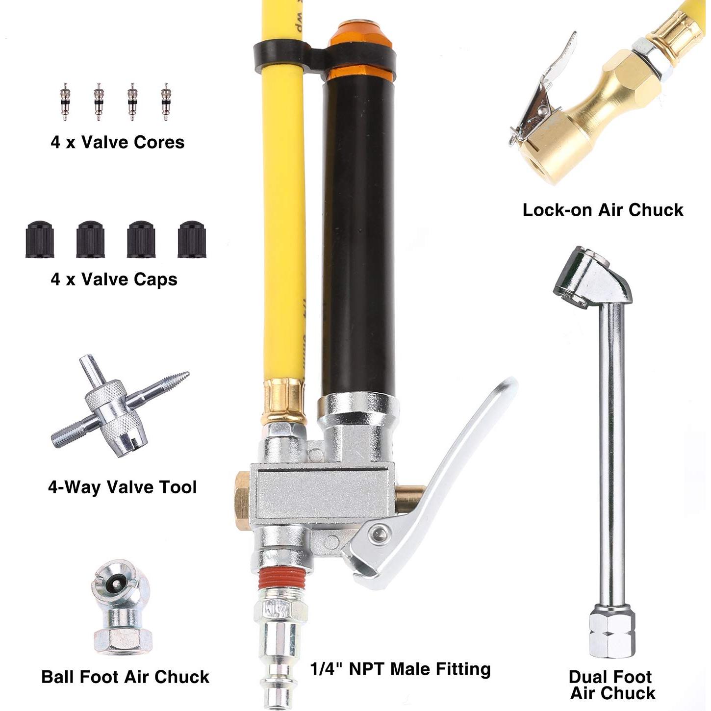 Inflador de Neumáticos Hromee con Medidor 20-120 PSI