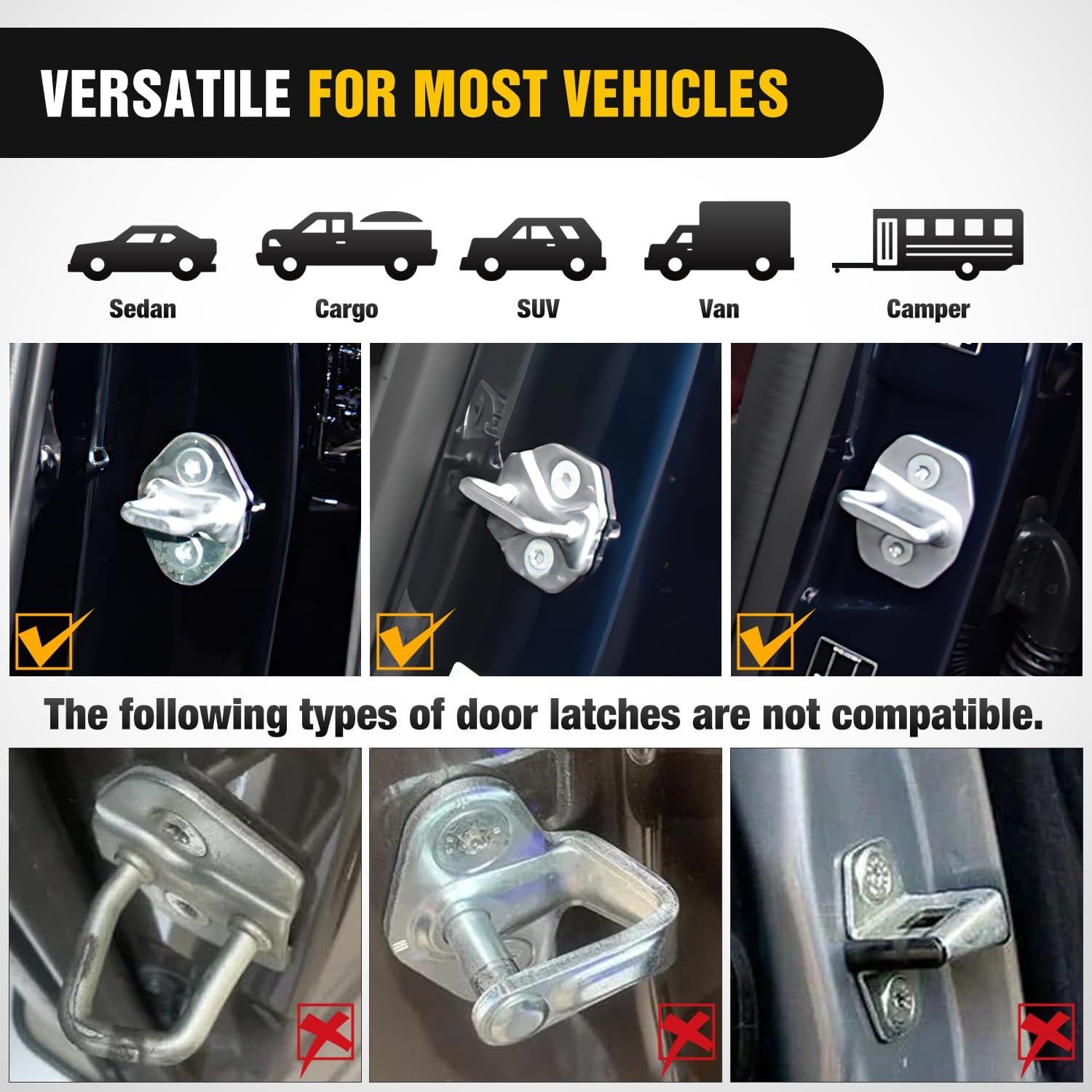 Escalón de puerta de coche Nilight ajustable de aluminio 227 kg