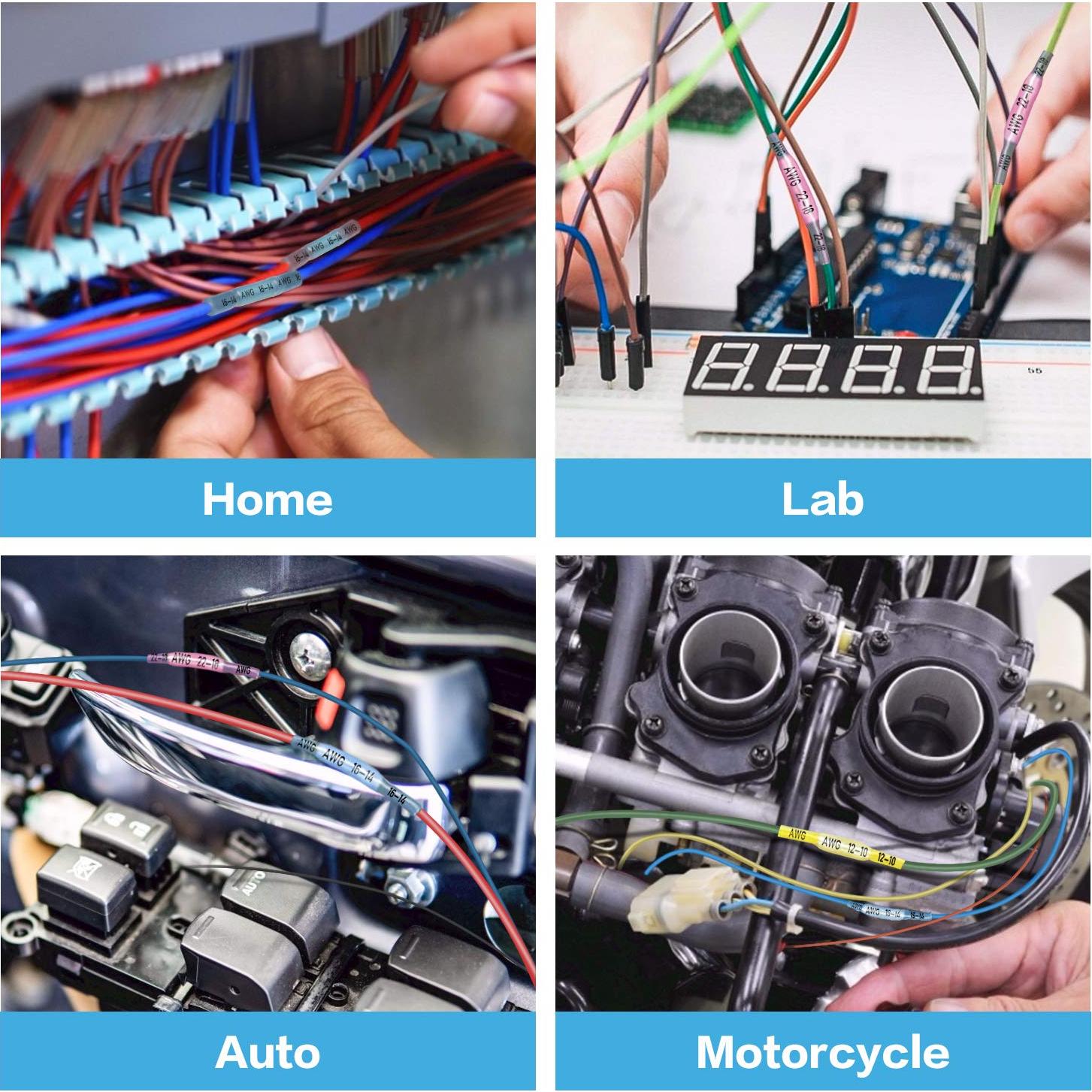 Kit de Conectores de Cable TICONN 60PCS Aislados a Prueba de Agua