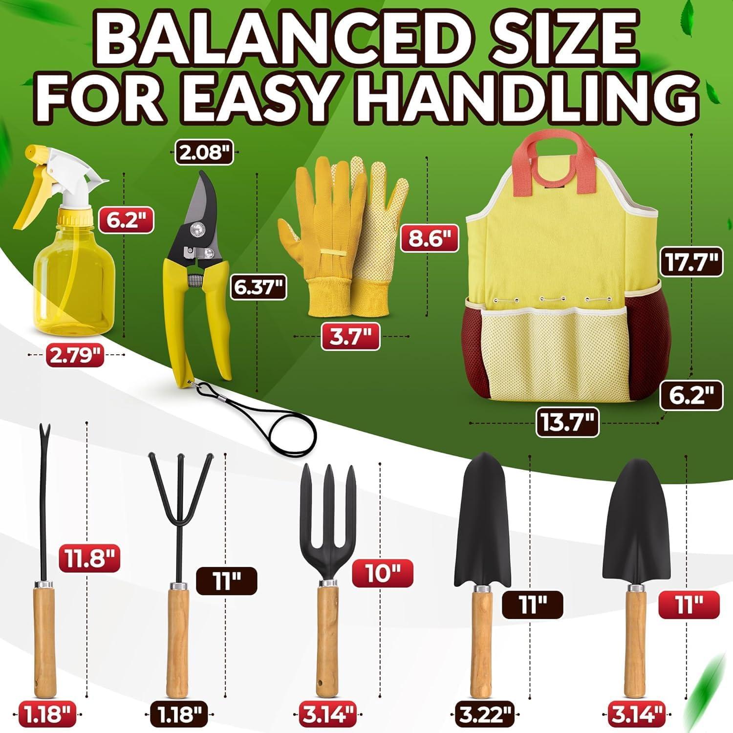 Juego de Herramientas de Jardín NADOBA 10 Piezas Ergonómicas