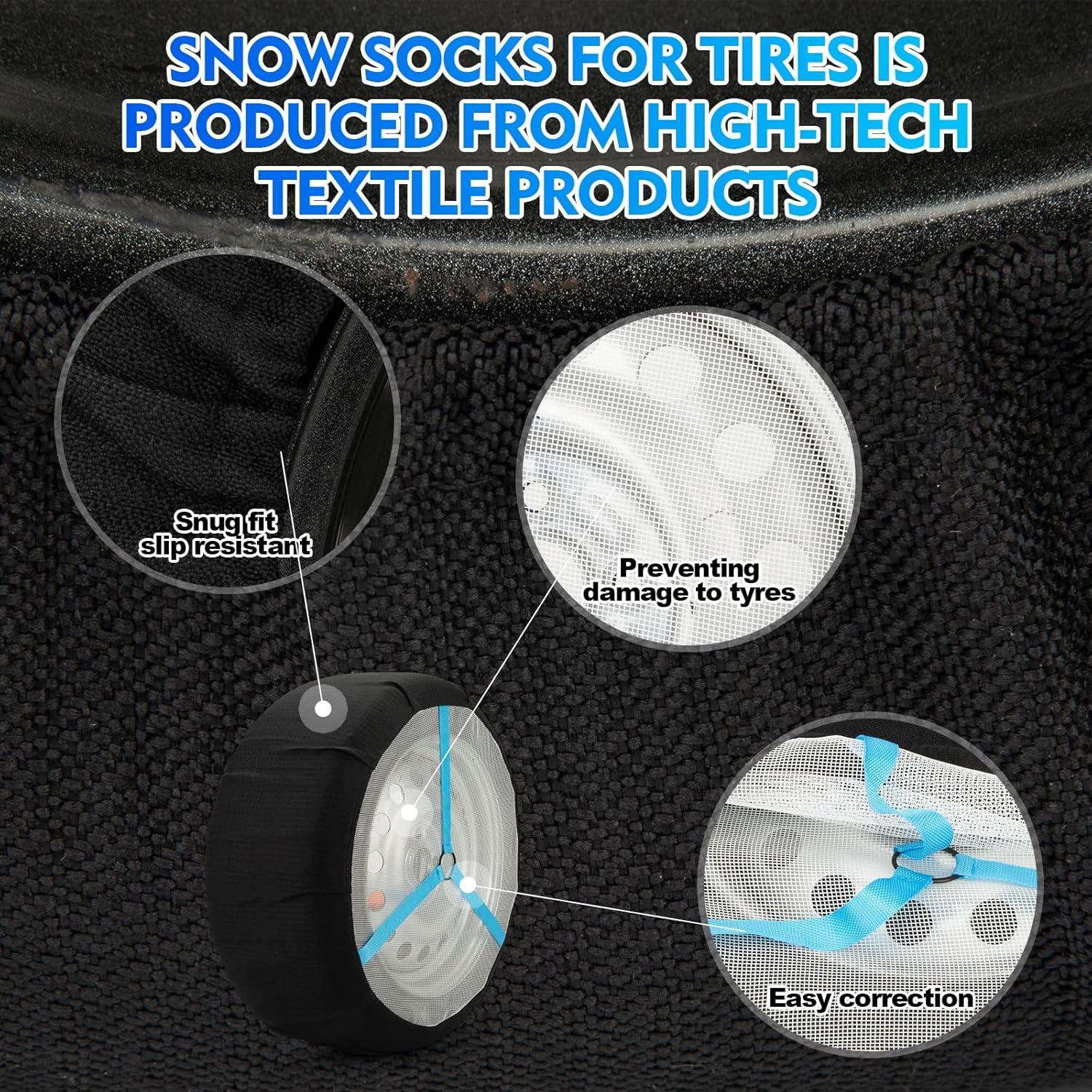 Calcetines de Nieve K-Musculo Medianos para SUV y Pickup