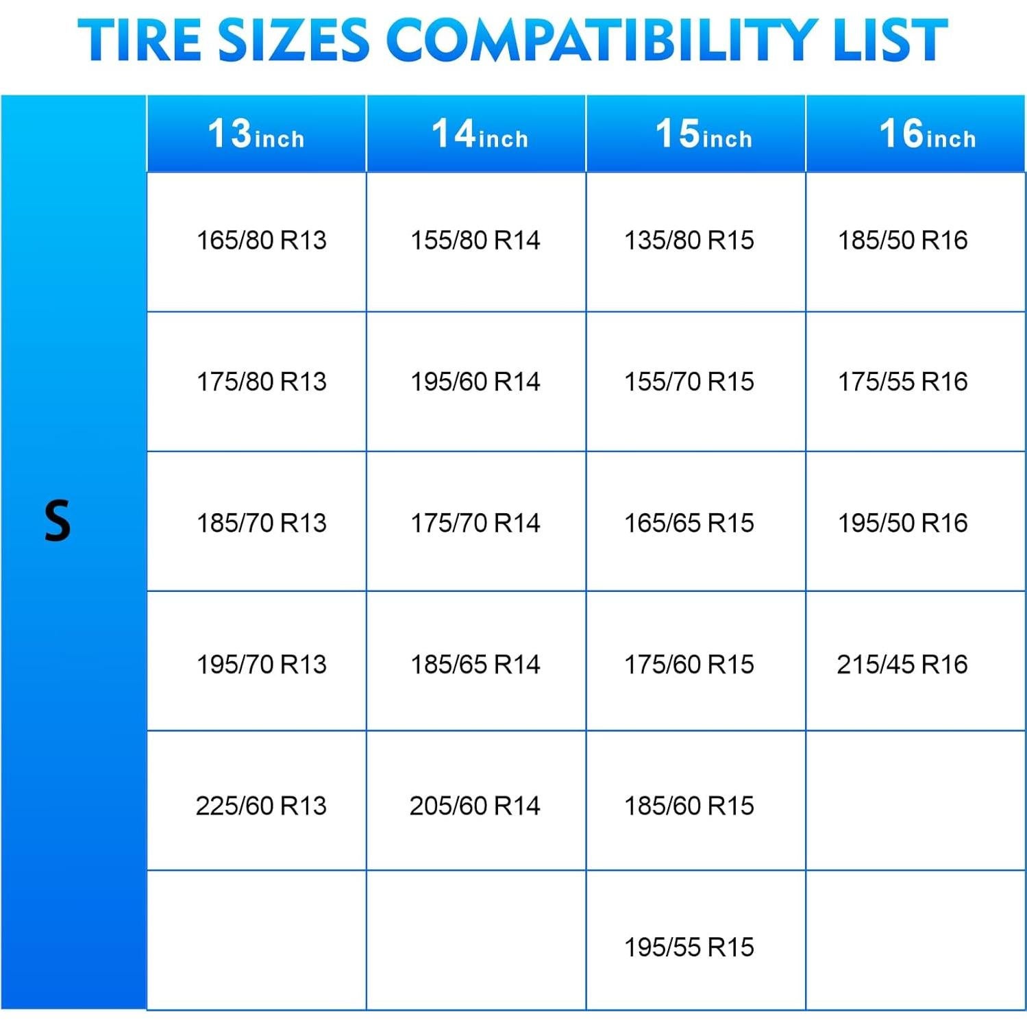 Calcetines de Nieve K-Musculo Medianos para SUV y Pickup