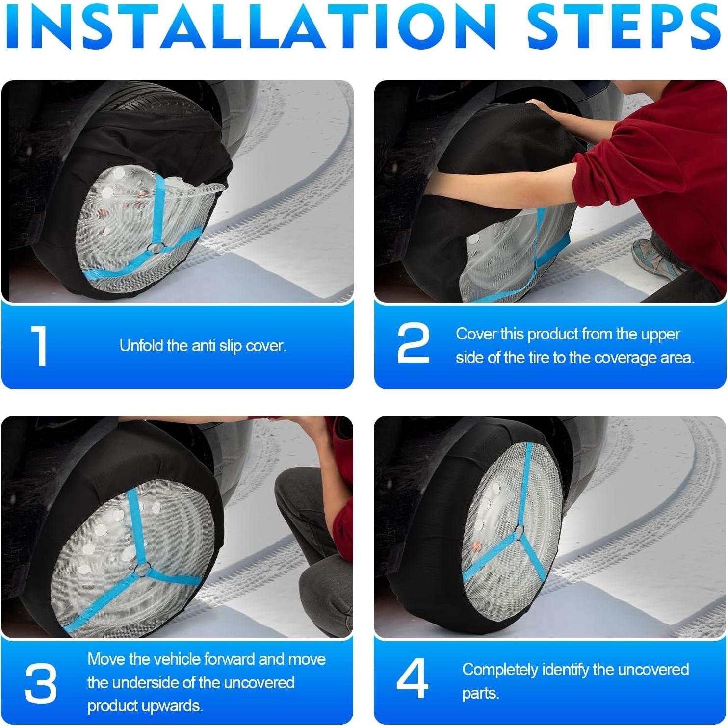 Calcetines de Nieve K-Musculo Medianos para SUV y Pickup