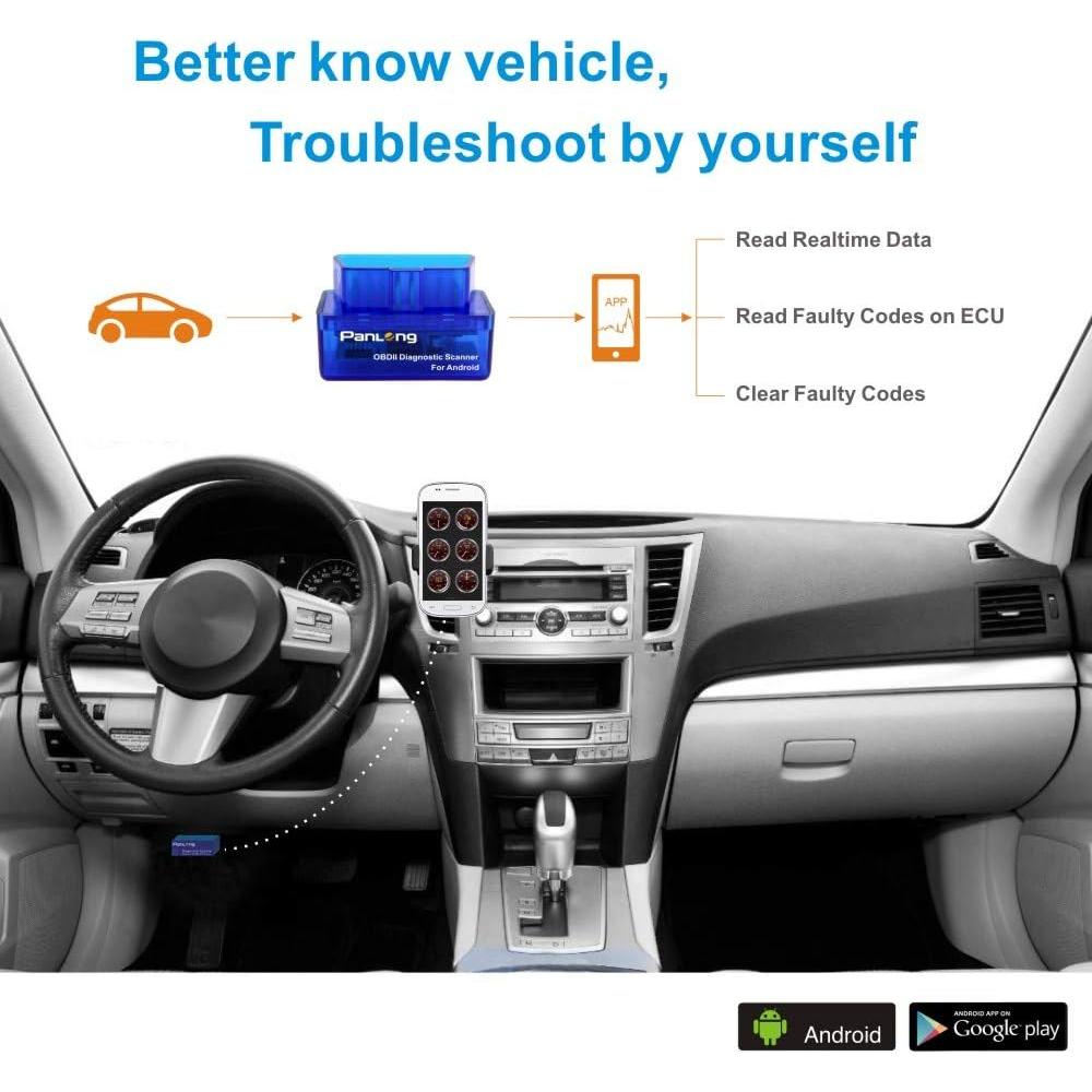 Escáner OBD2 Bluetooth Panlong para Android - Lector de Códigos
