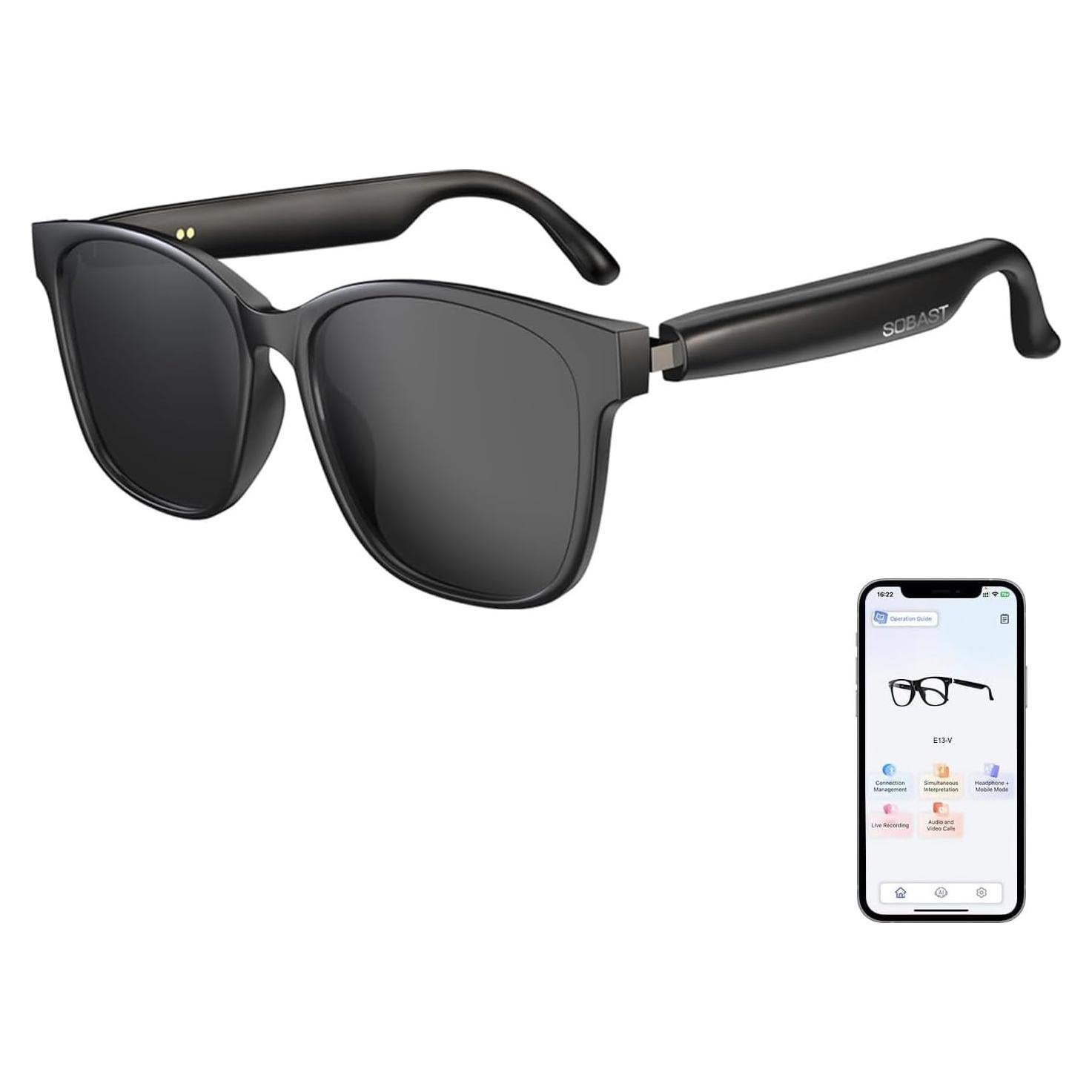 Gafas de Traducción Inalámbricas SOBAST G1 AI 110+ Idiomas