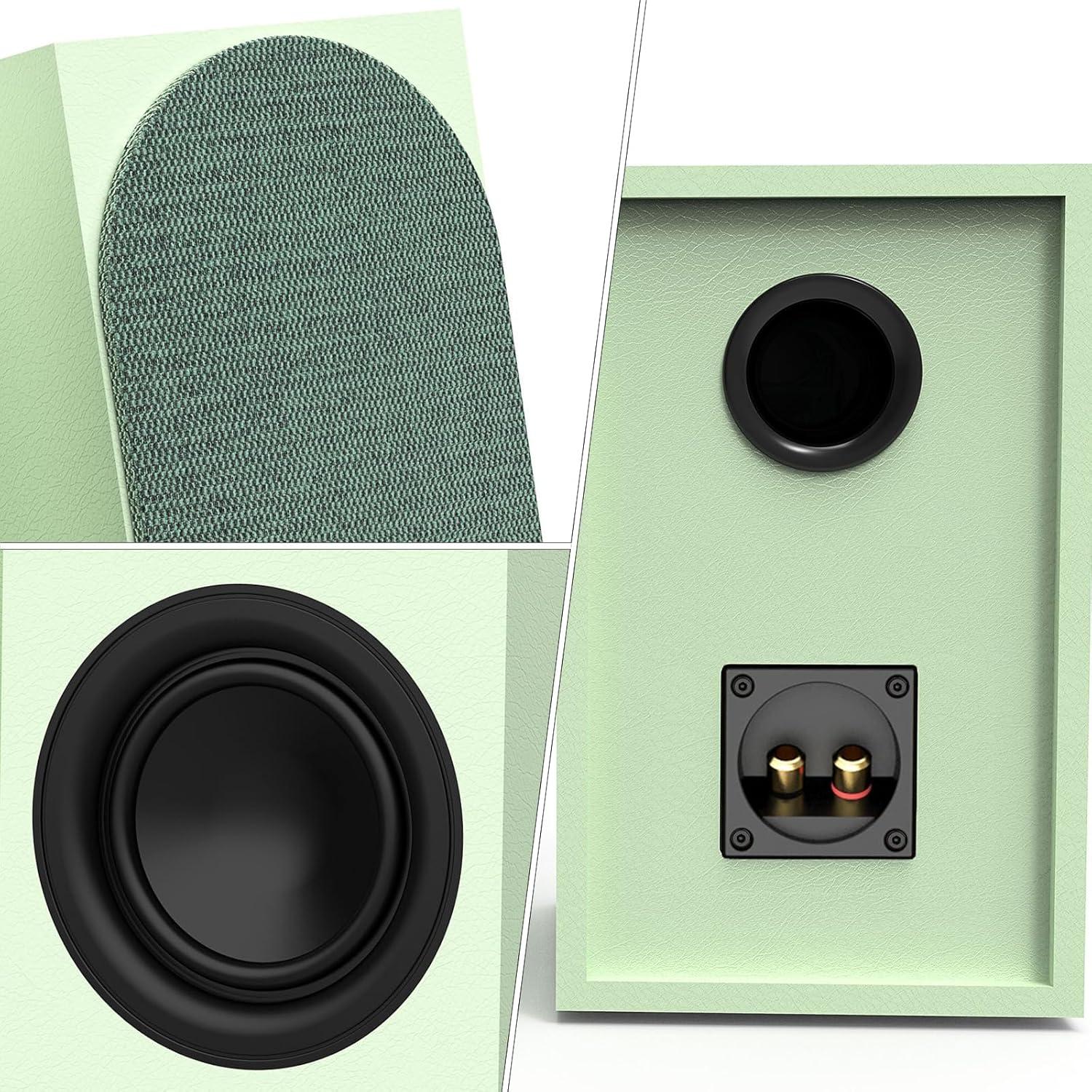 Altavoces de Estantería Pasivos PNWCZ 5.25" Verde Aguacate Hi-Fi