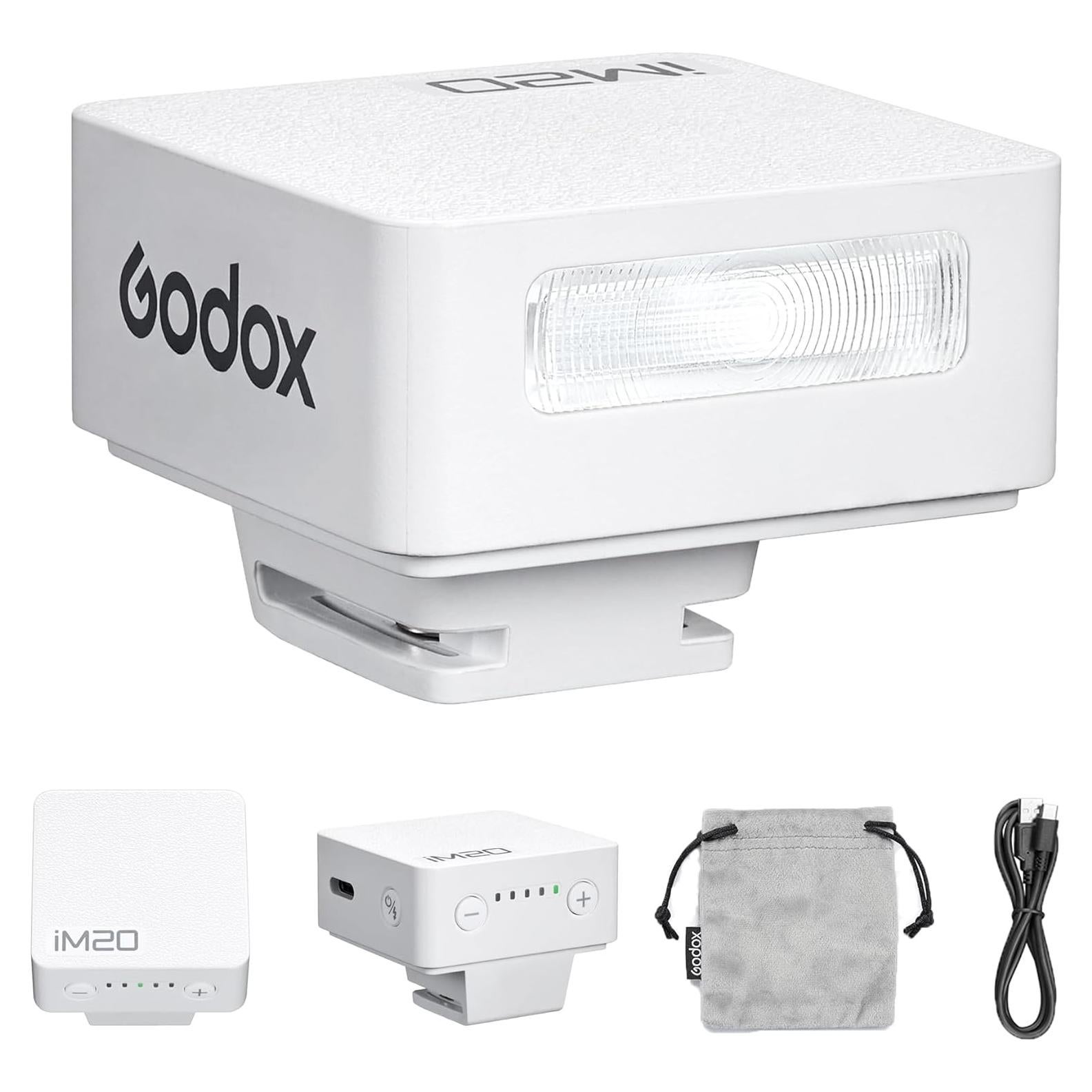 Flash Godox IM20 Mini para Cámara - Batería Recargable, 230 Destellos