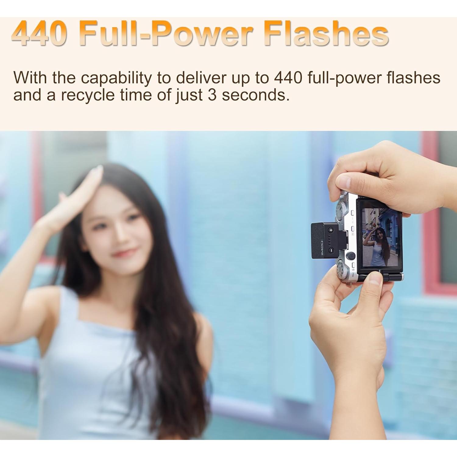 Flash Godox IM20 Mini para Cámara - Batería Recargable, 230 Destellos