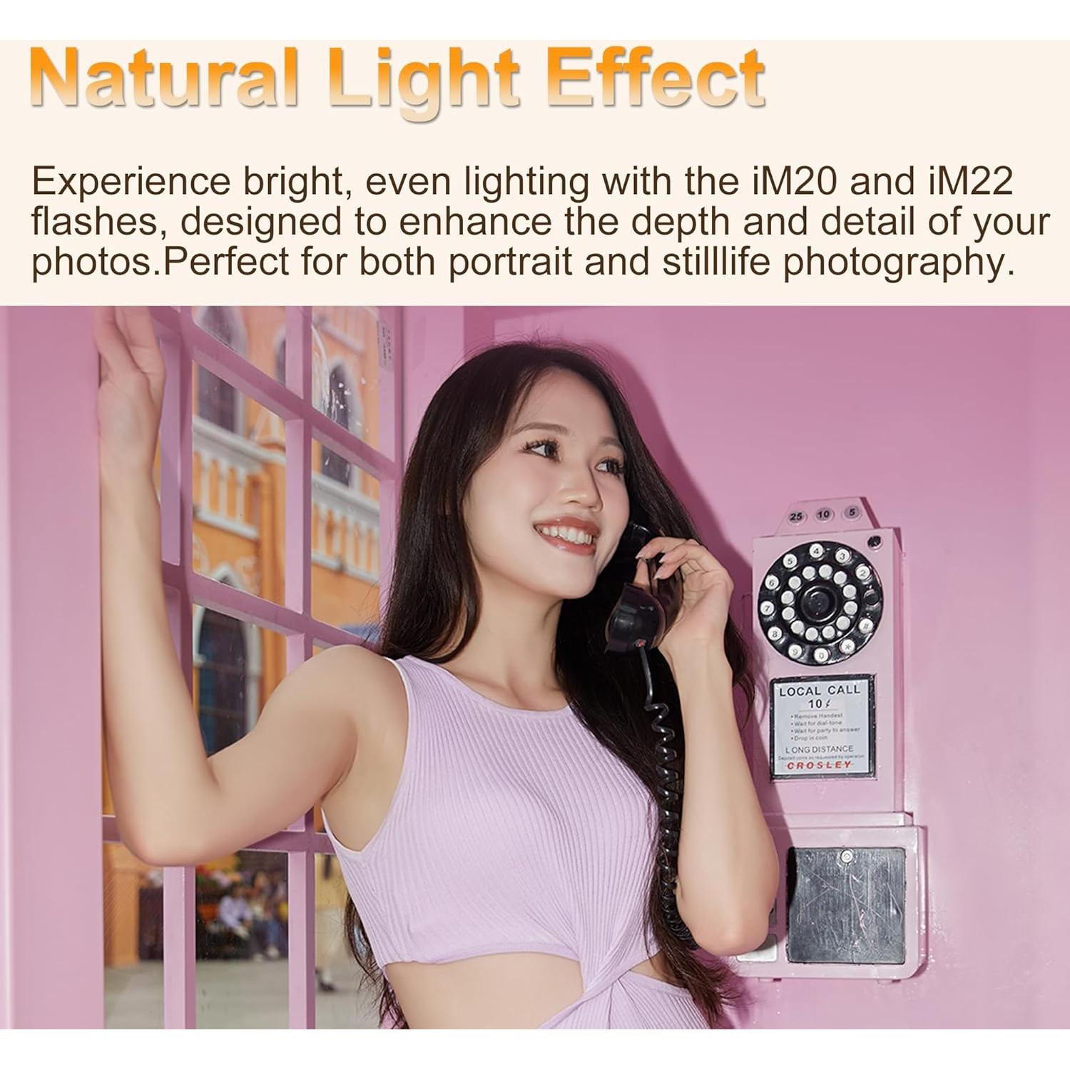 Flash Godox IM20 Mini para Cámara - Batería Recargable, 230 Destellos