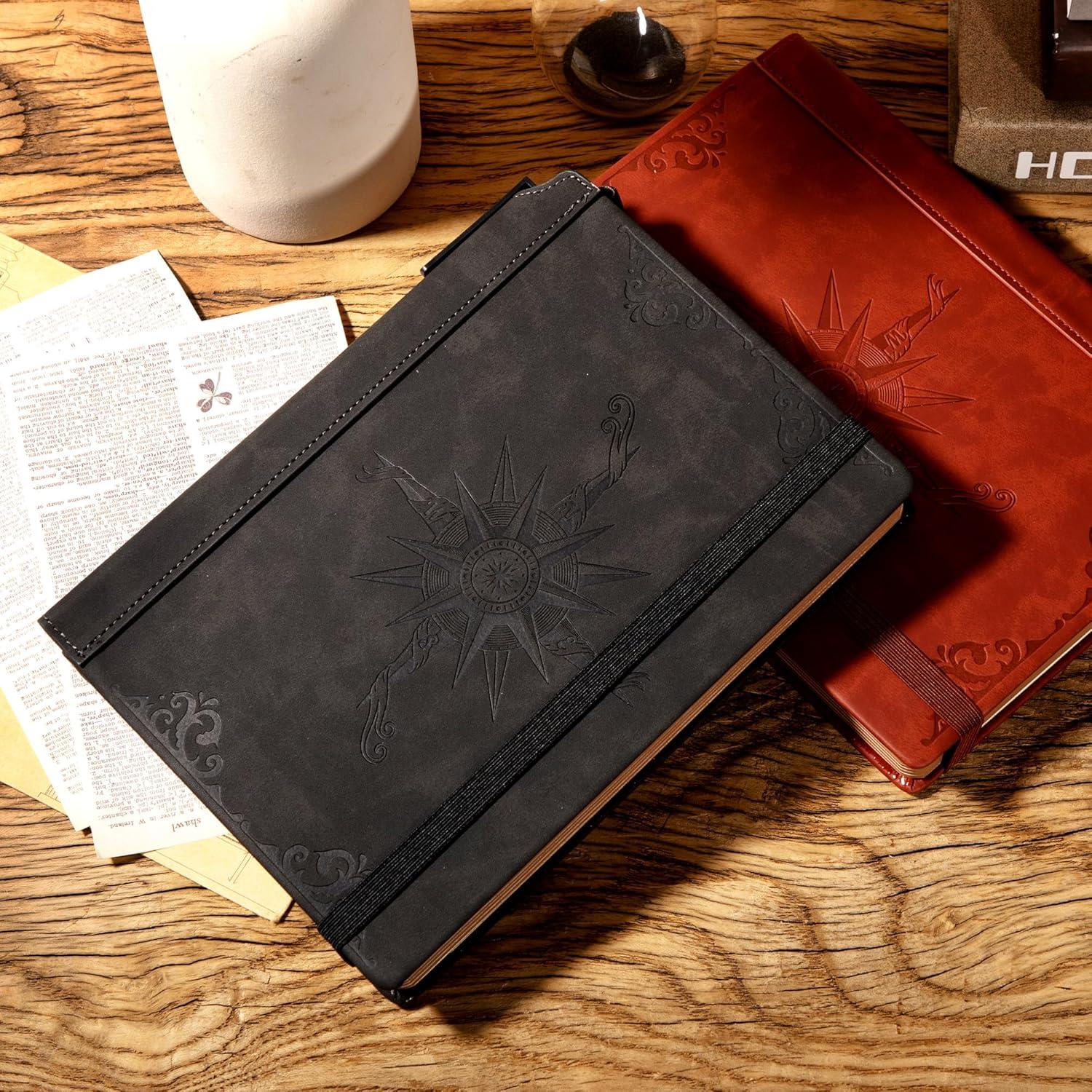 Cuaderno de Piel Vegana CAGIE A5 288 Páginas Rayado