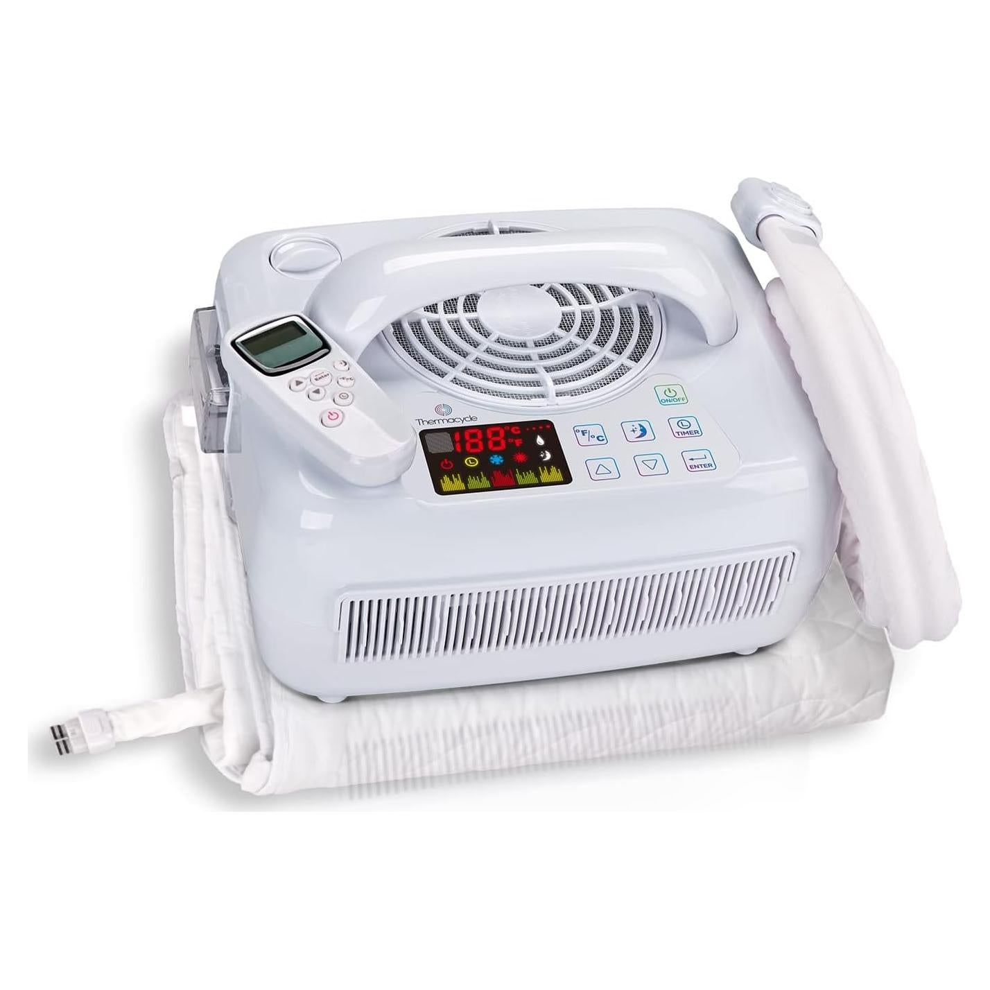 Water Circulating Sleep Pad by Thermacycle; Both Cools and Heats, EMF Free Therapeutic Mattress Pad; Sleep Aid– for Hot Flashes, Night Sweats, Menopause, Insomnia, Hyperhidrosis - Twin - 35" by 75"