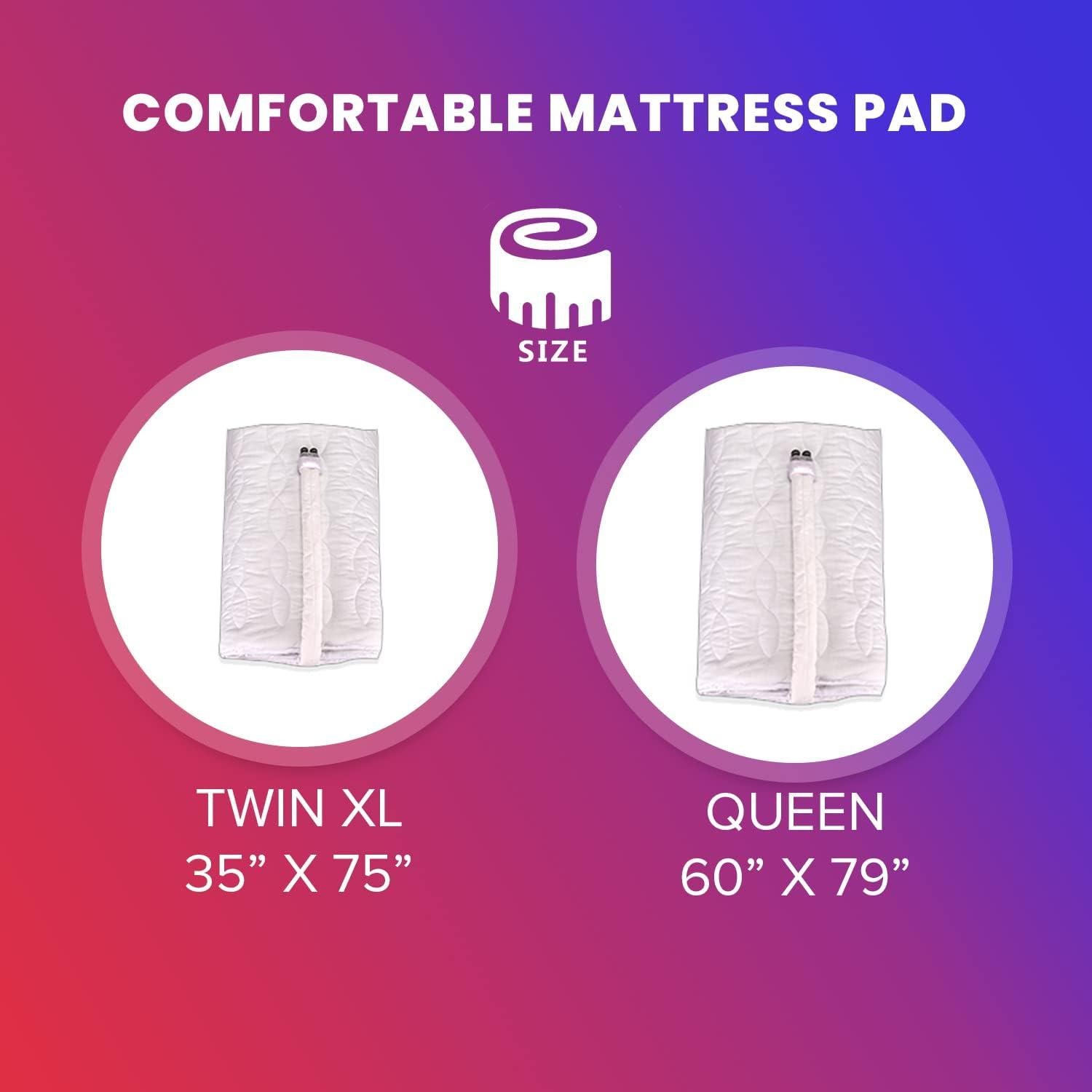 Water Circulating Sleep Pad by Thermacycle; Both Cools and Heats, EMF Free Therapeutic Mattress Pad; Sleep Aid– for Hot Flashes, Night Sweats, Menopause, Insomnia, Hyperhidrosis - Twin - 35" by 75"