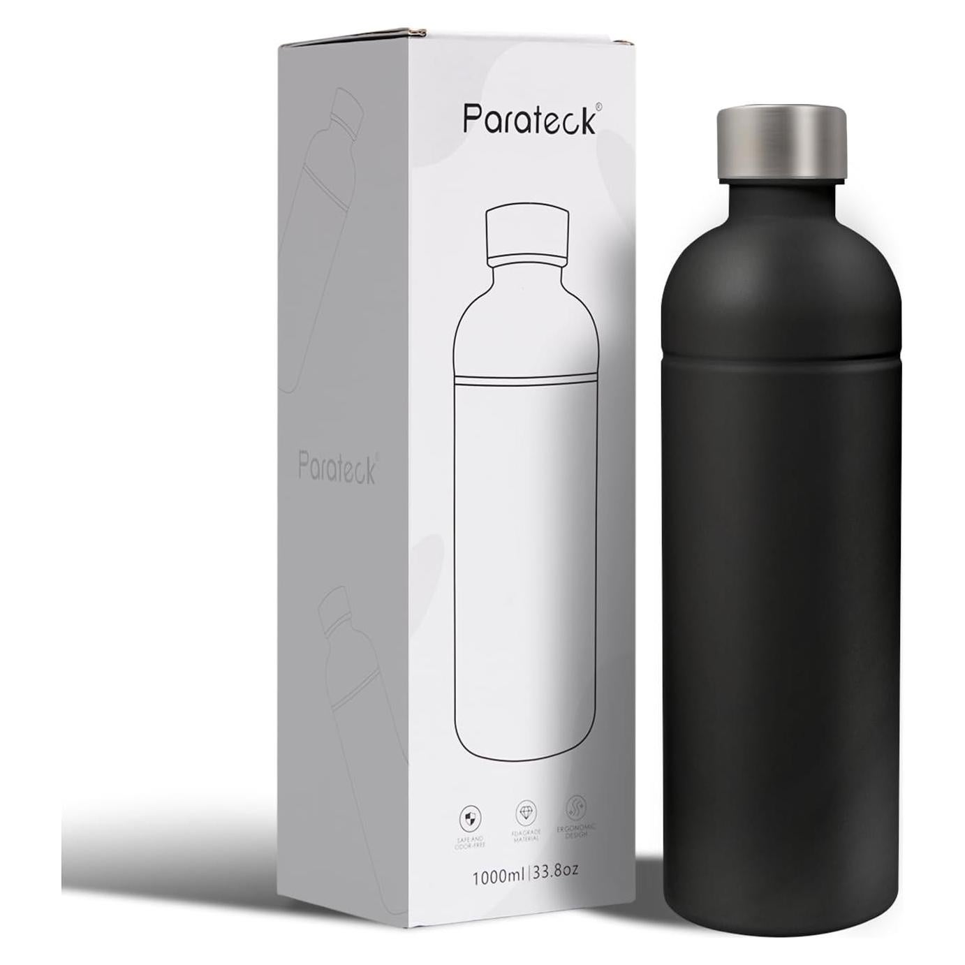 Botella de Acero Inoxidable 1L Parateck para Sodastream