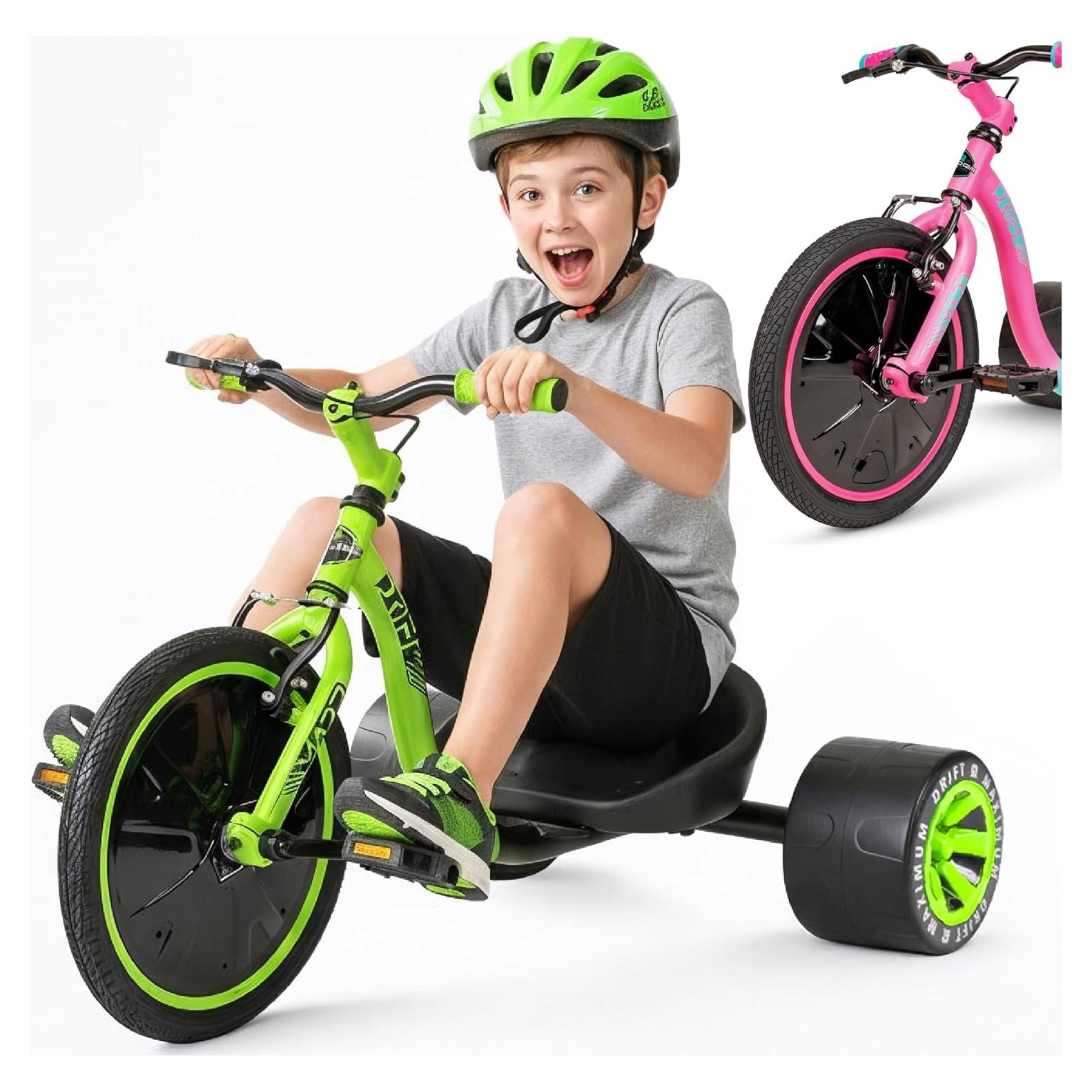 Triciclo Drift Madd Gear Verde Negro 16" (40.64 cm) Ajustable
