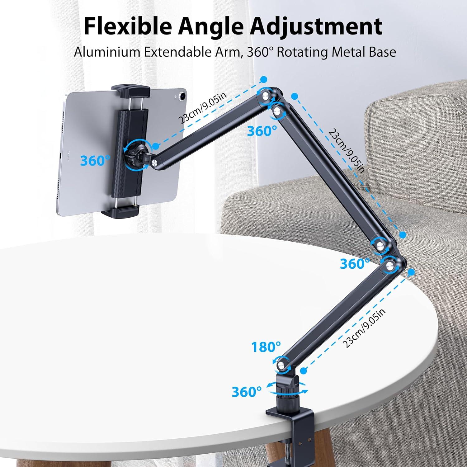 Soporte de Escritorio para Tablet TYFan, Brazo Extensible 360°