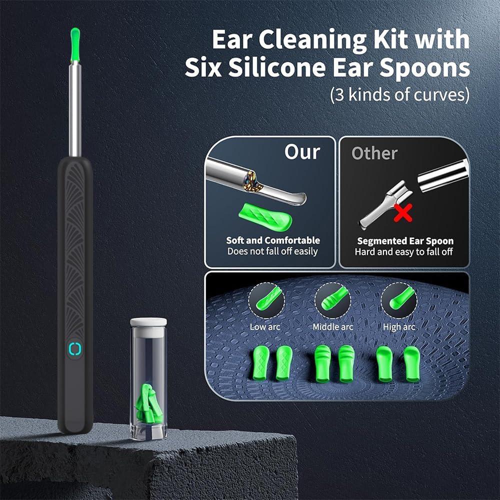 Kit de Limpieza de Oídos CZYJPRL con Cámara 1080P y 8 Piezas