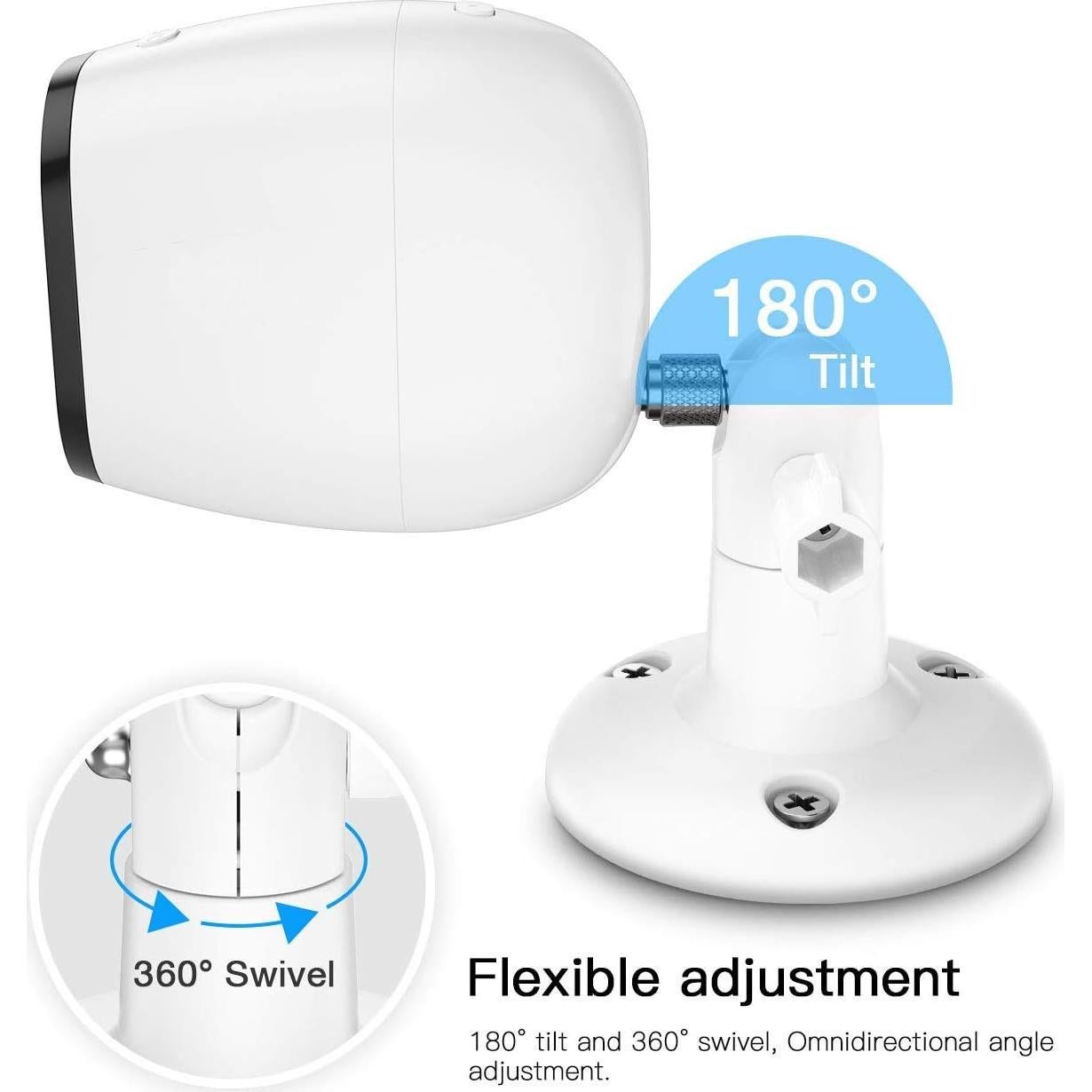 Soporte de Pared Ajustable HOLACA para Cámaras Arlo - Blanco