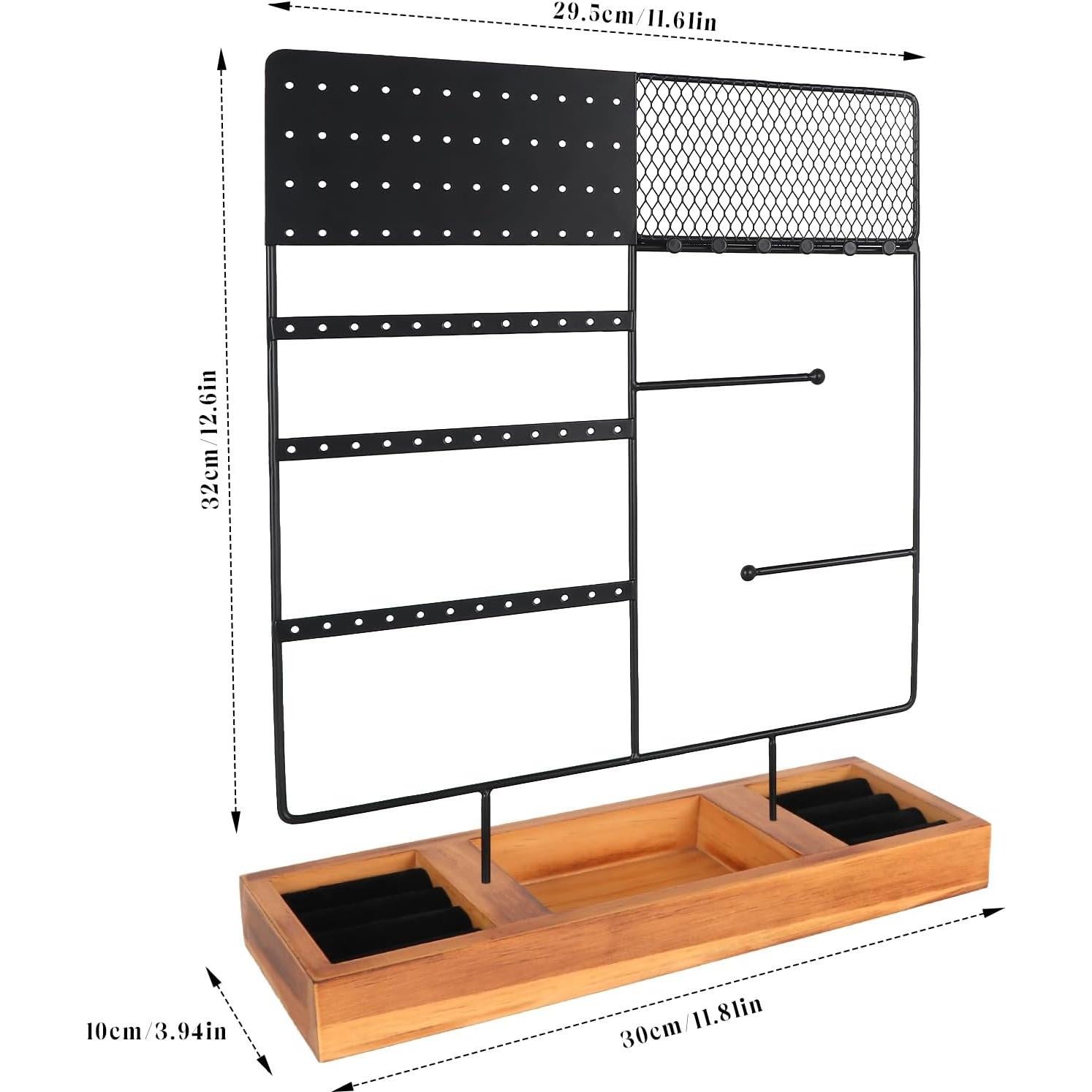 Soporte Organizador de Joyería SLOZO 4 Niveles 84 Agujeros