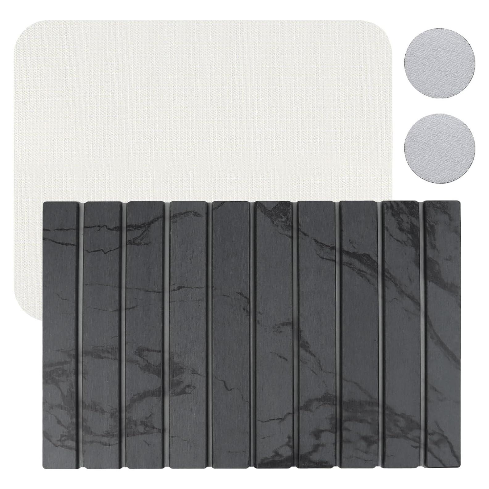 Alfombrilla de Secado Rápido Edenecho 58x40 cm Gris Diatomácea