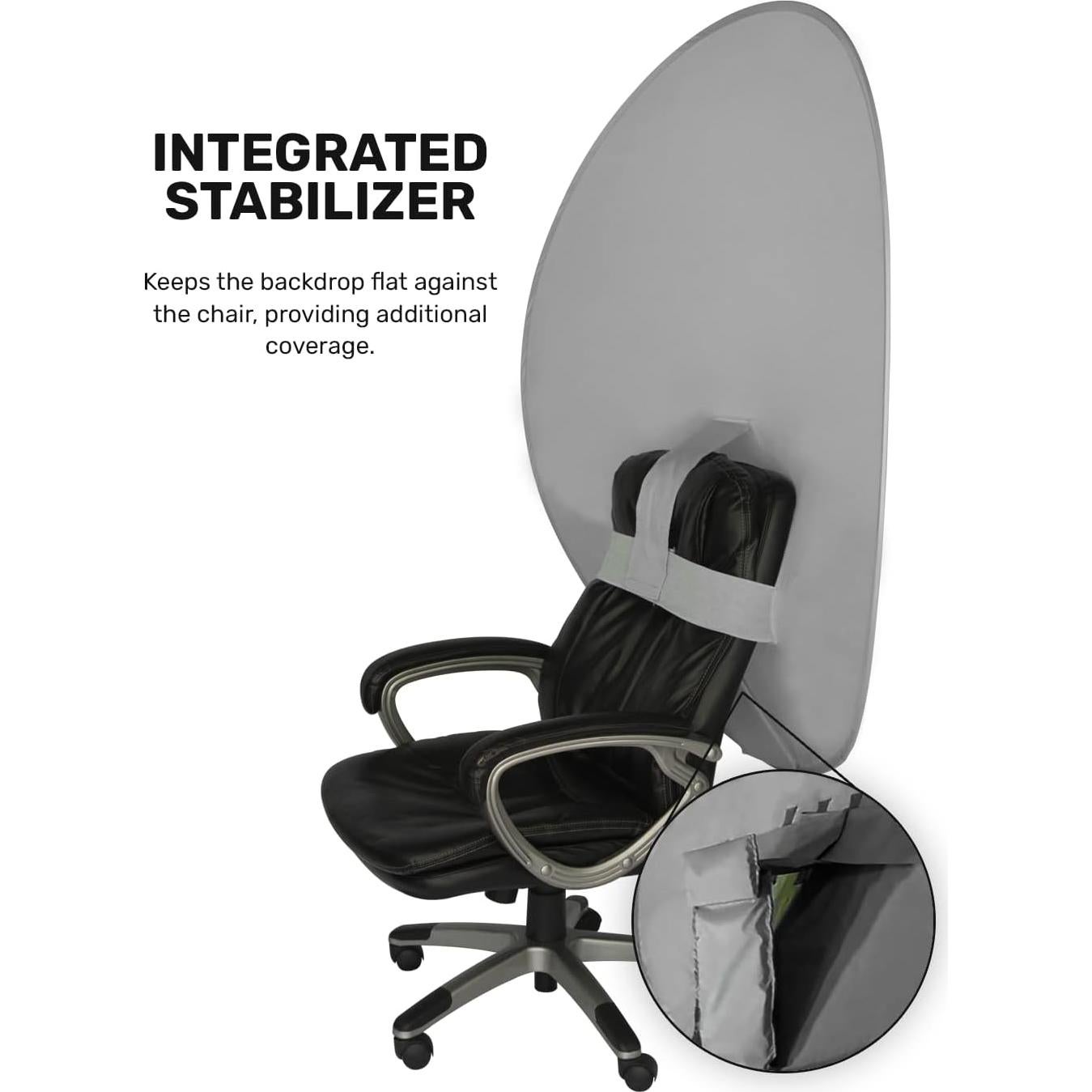 Fondo de Webcam Plegable Webaround Mega 160 cm Gris