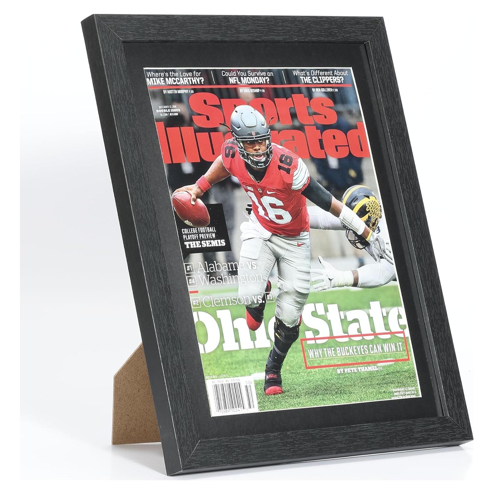 Marco de Revista Deportiva JupDec, Madera Premium 20.32x26.67cm