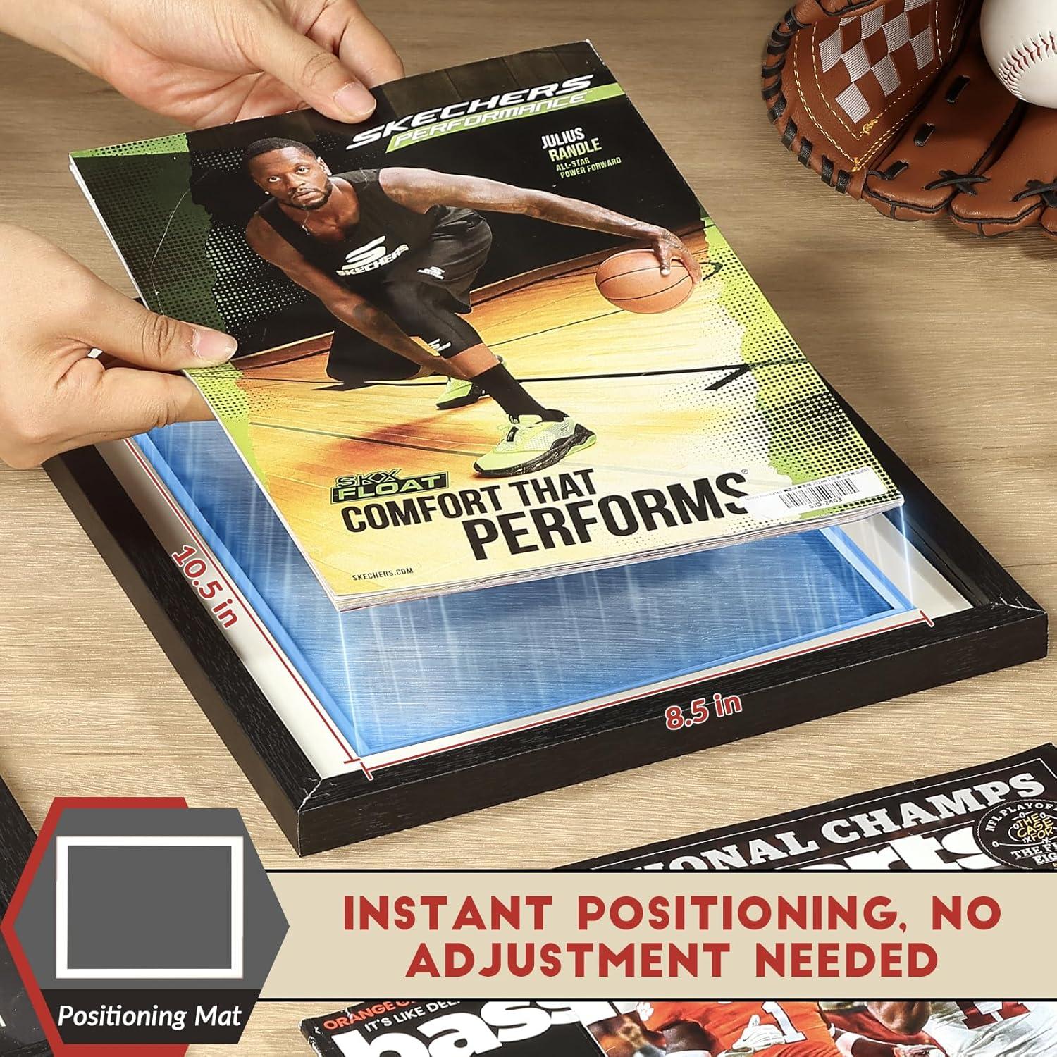 Marco de Revista Deportiva JupDec, Madera Premium 20.32x26.67cm