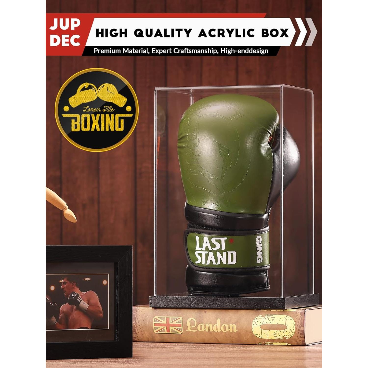 Caja de Exhibición JupDec para Guante de Boxeo Acrílico