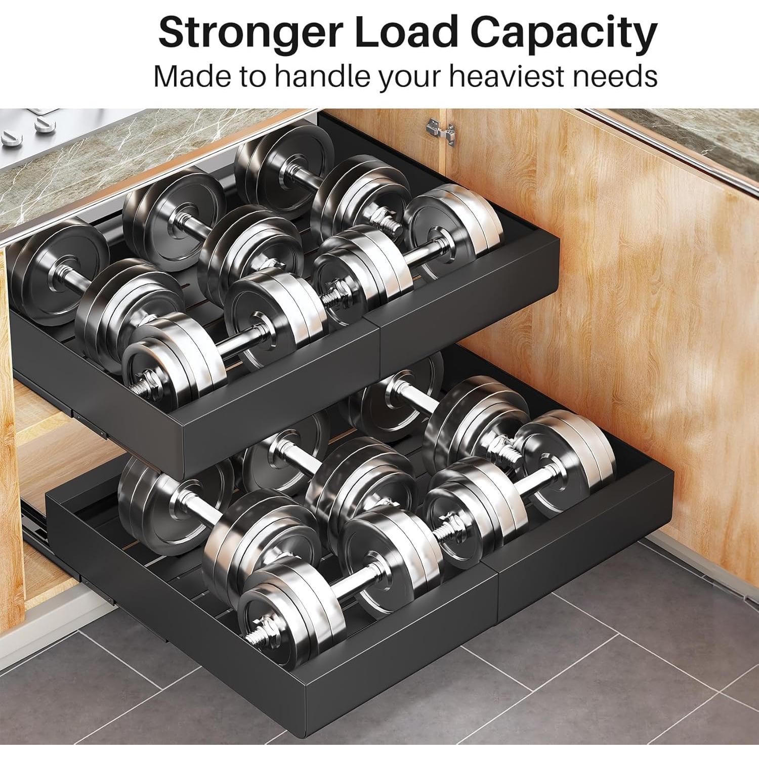 Organizador de Gabinete Expandible Kitstorack 30.48-50.8cm Negro