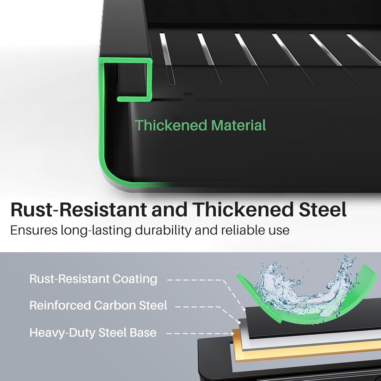 Organizador de Gabinete Expandible Kitstorack 30.48-50.8cm Negro