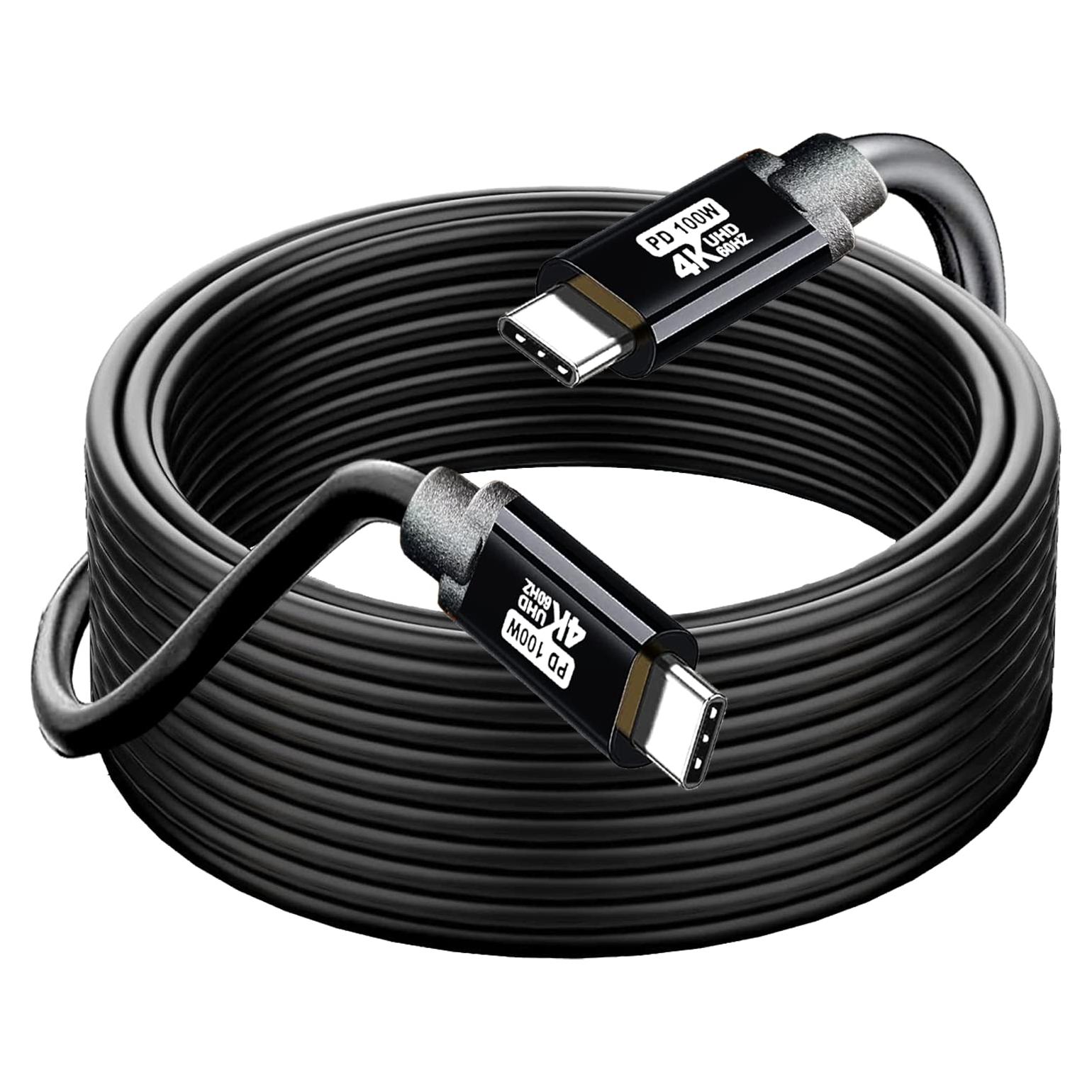 Cable USB C a C 4K 60Hz 15FT 100W YOTETION