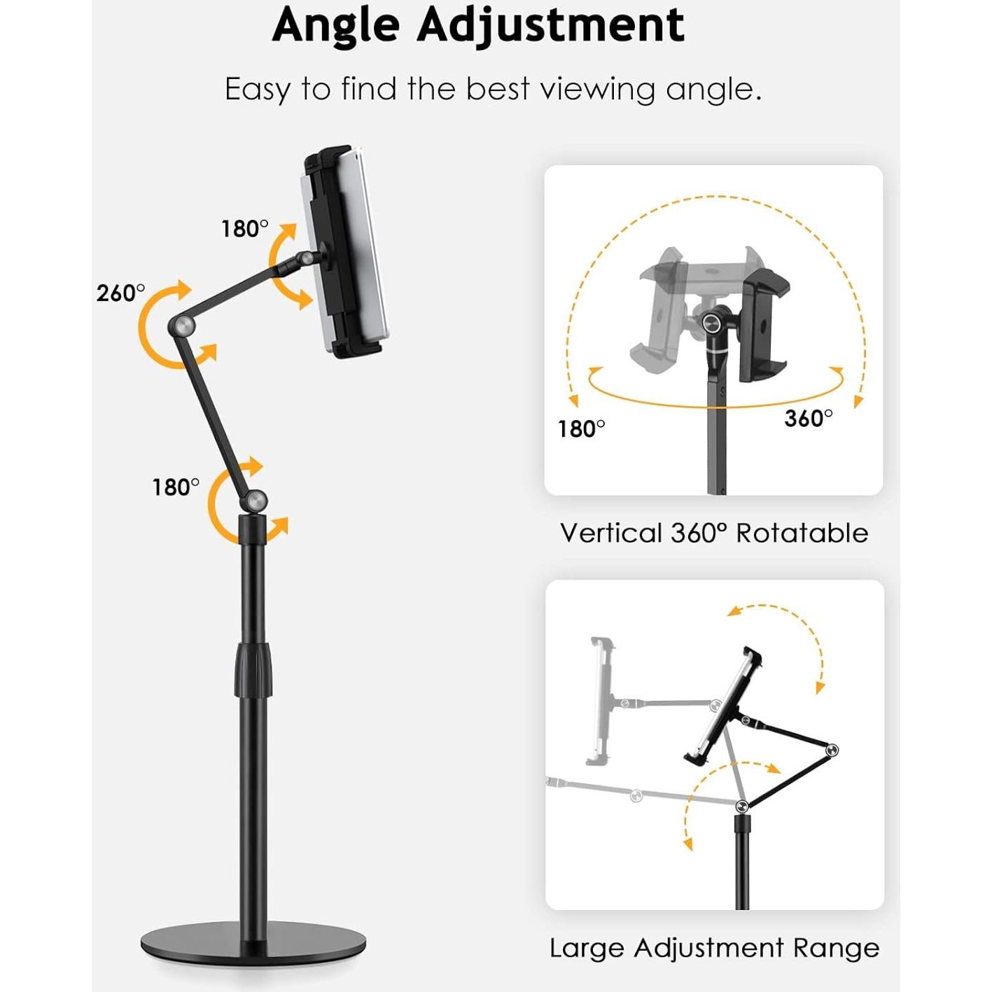 Soporte de Teléfono Ajustable SupeDesk para Grabación en Altura