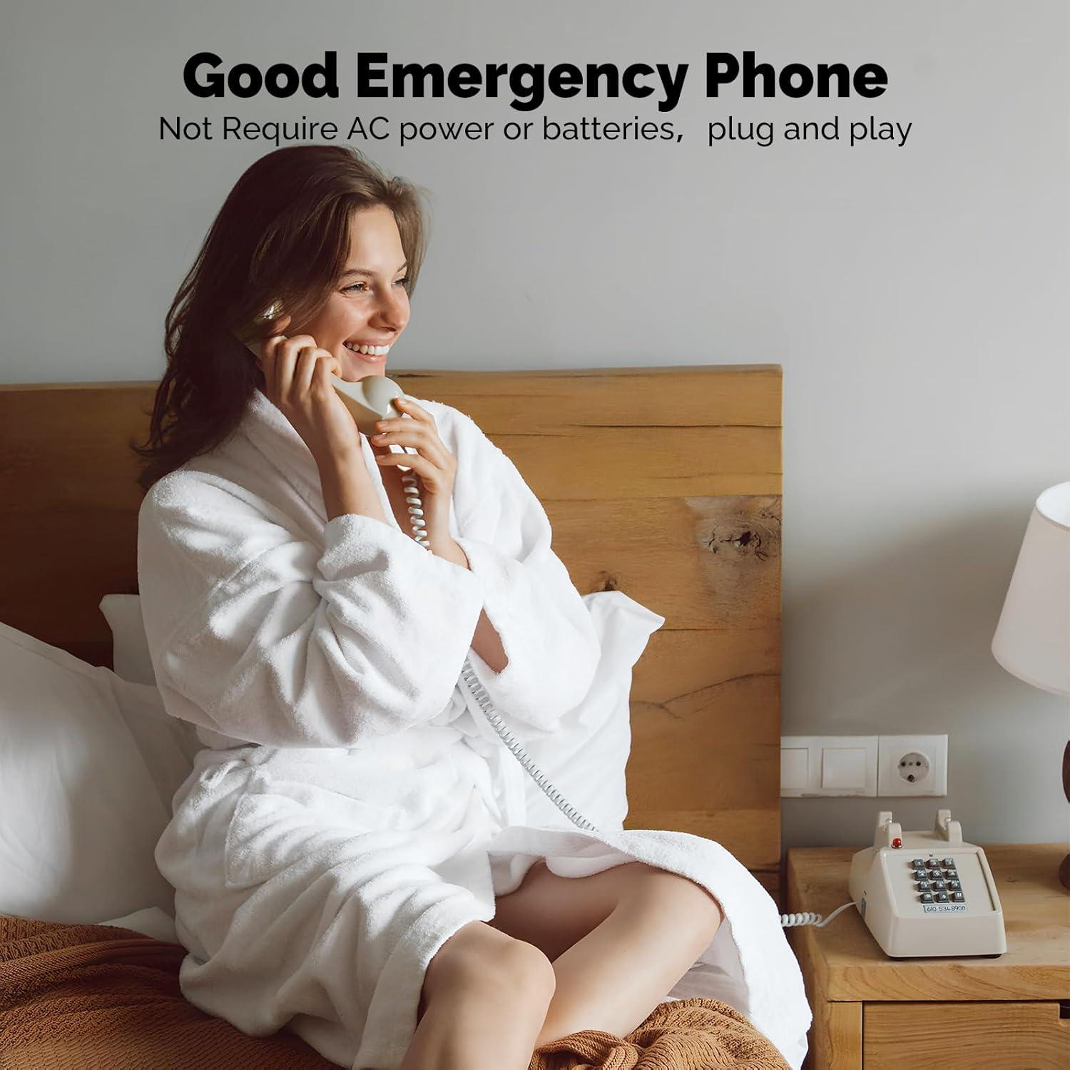 Teléfono de Mesa Analógico Sangyn Retro 2500 Beige