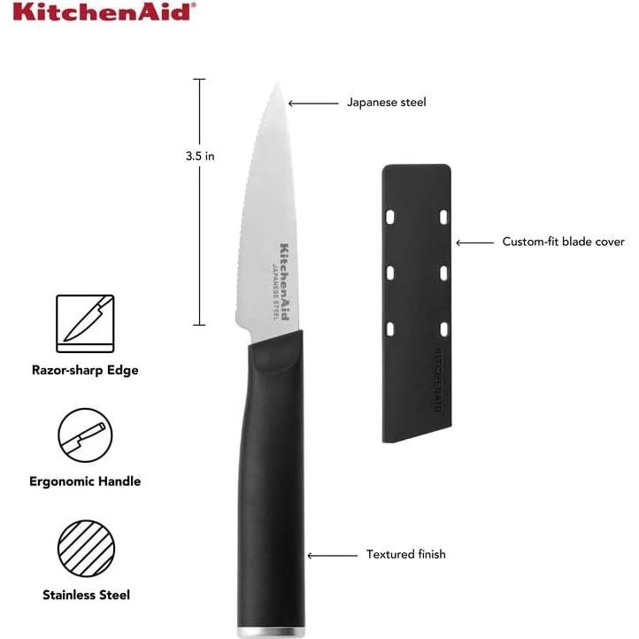 Cuchillo de Pelar Serrado KitchenAid 8.89 cm Acero Inoxidable