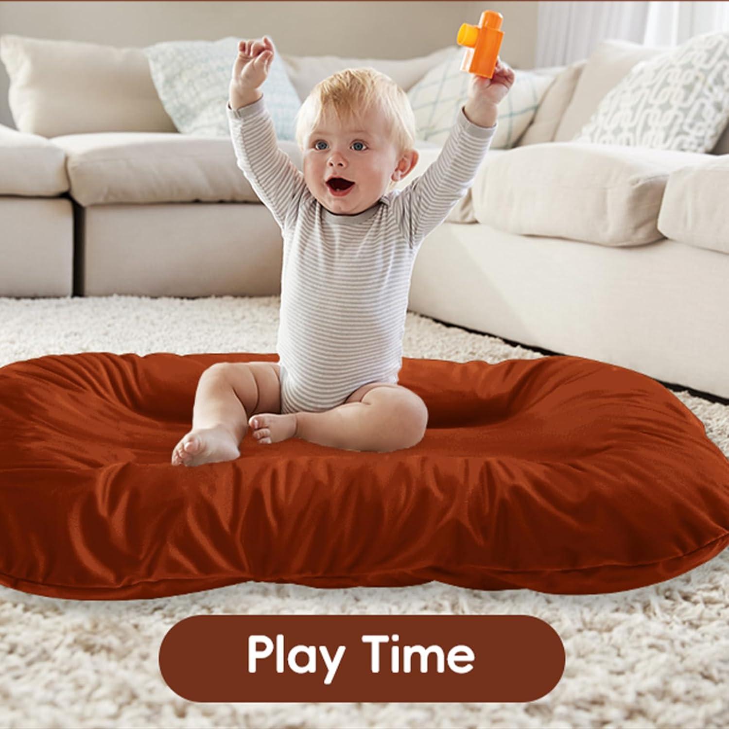 Cojín para Bebés Loevin Café 75x45 cm Algodón Suave