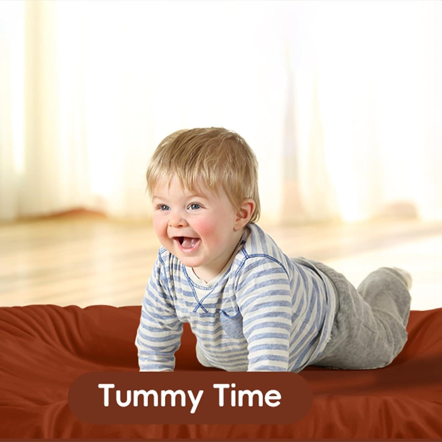 Cojín para Bebés Loevin Café 75x45 cm Algodón Suave