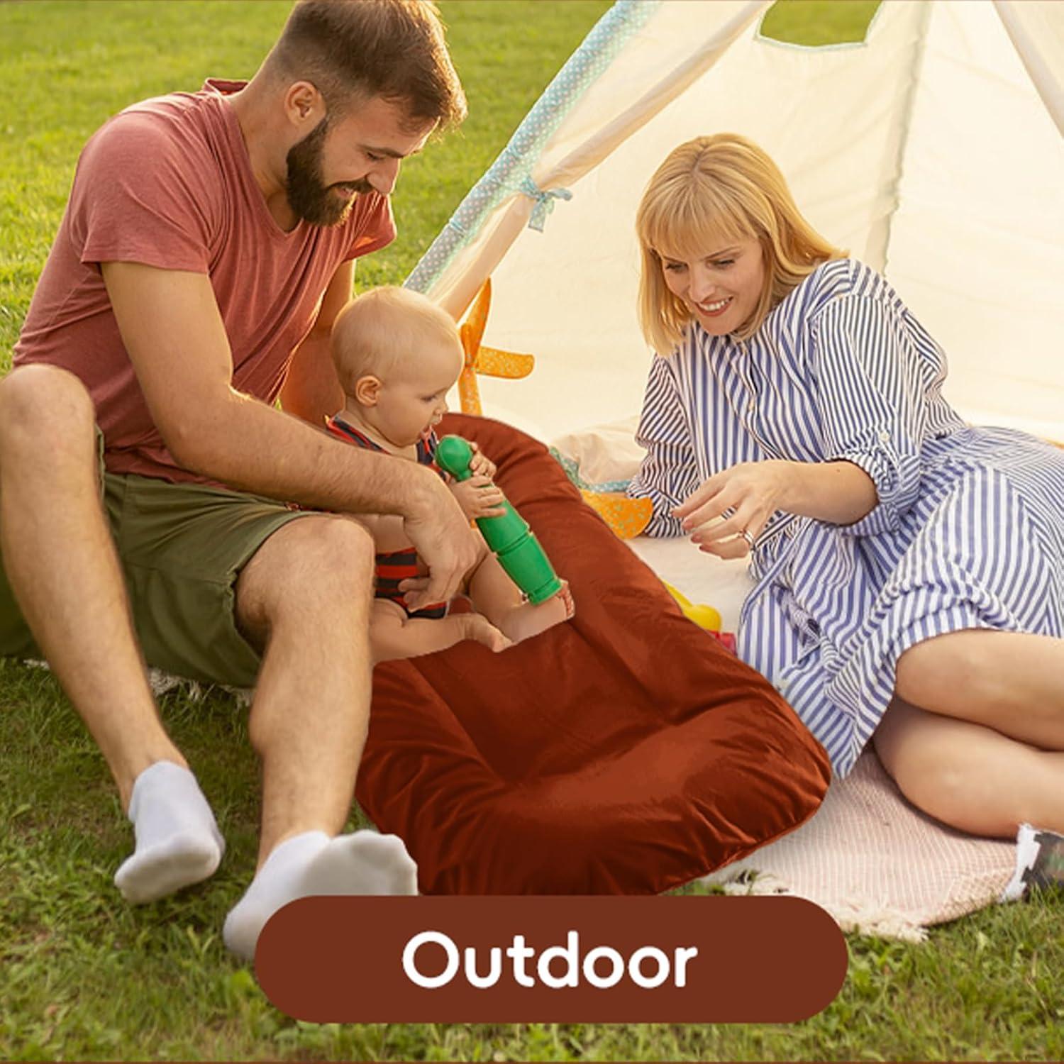 Cojín para Bebés Loevin Café 75x45 cm Algodón Suave