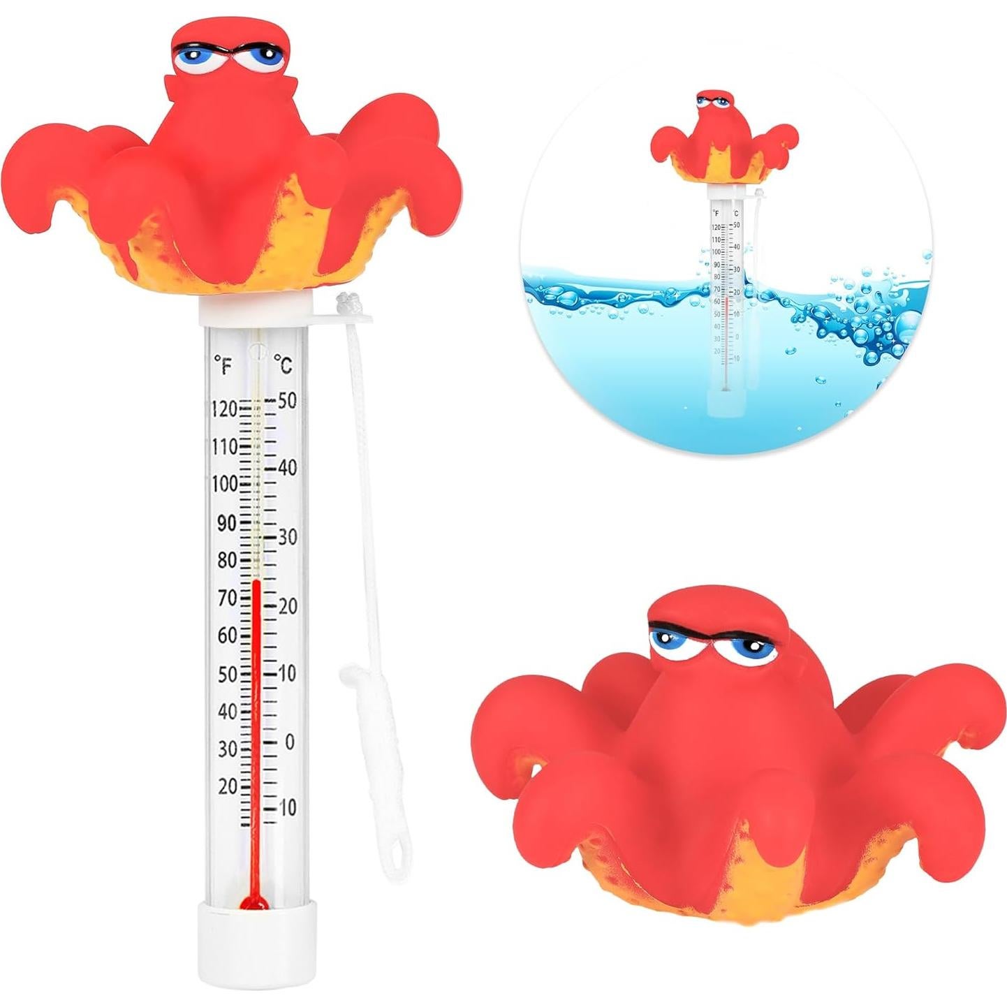 Termómetro Flotante para Piscina XY-WQ Pulpo Grande