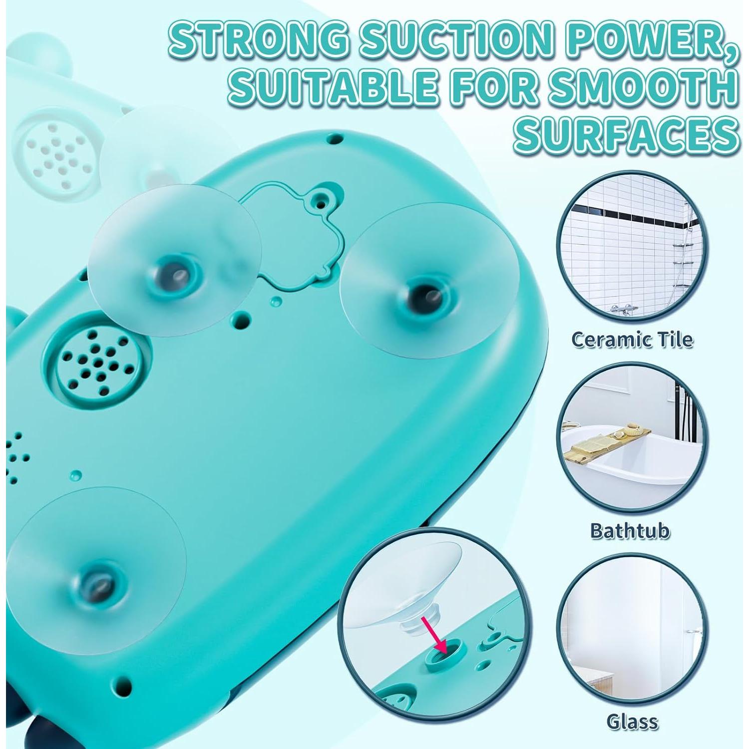 Lehoo Castle Toddler Bath Toys, Bath Bubble Machine, Dinosaur Bath Toys for Kids Ages 1-3, Bubble Maker for Bathtub, Toys for Boys Girls