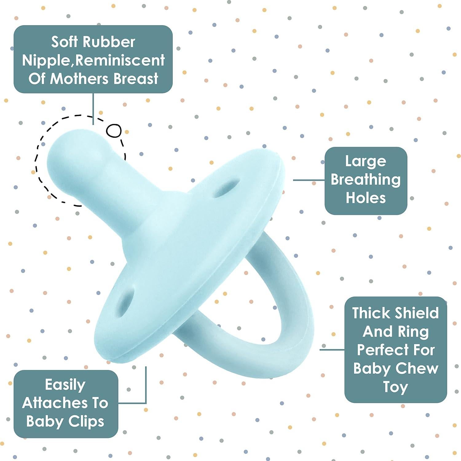 Chupetes Sweet Child 0-18 Meses Set de 6 Silicona Segura