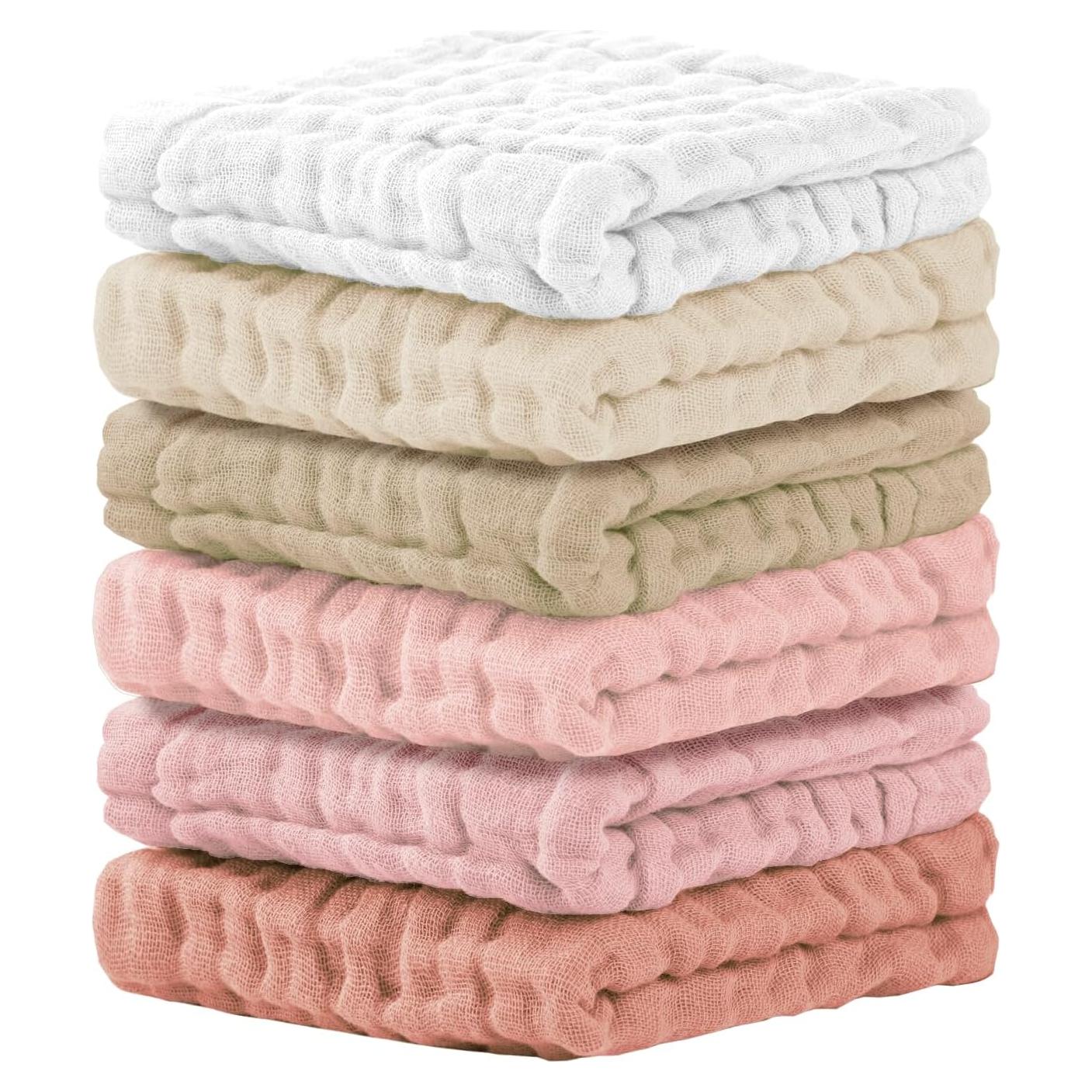 Toallitas de Baño para Bebés Cuddle Campus 6 Paquetes 30x30 cm