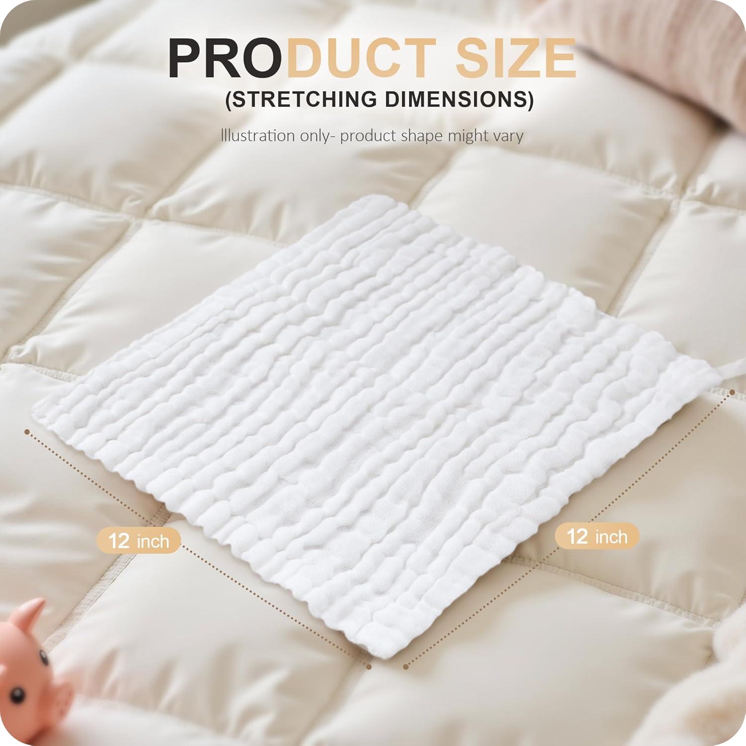 Toallitas de Baño para Bebés Cuddle Campus 6 Paquetes 30x30 cm